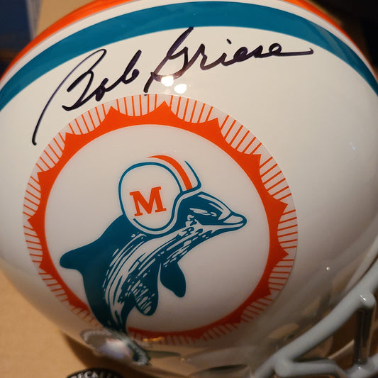 Bob Griese Signed Full-Size Throwback Helmet