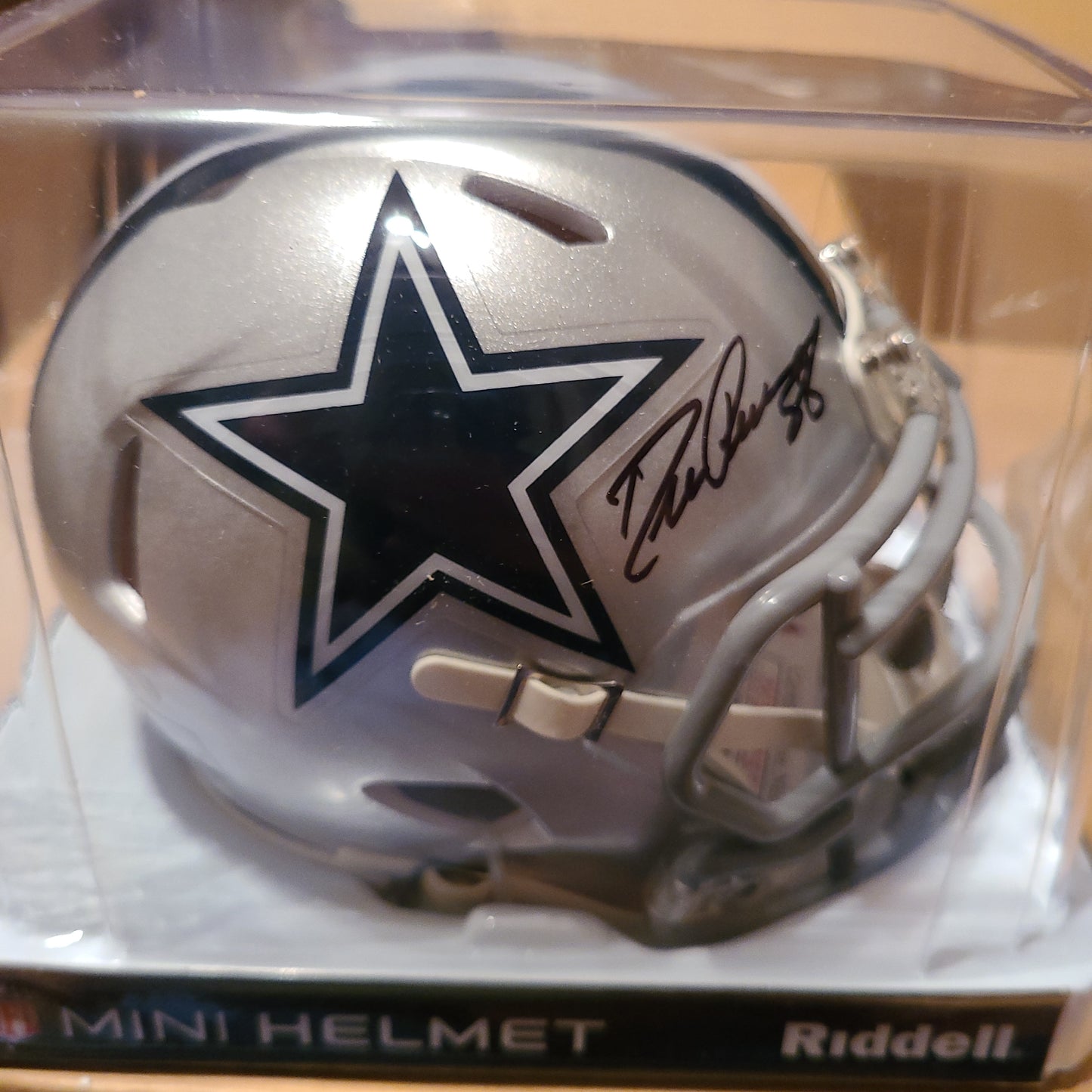 Drew Pearson Signed Dallas Cowboys Mini Helmet