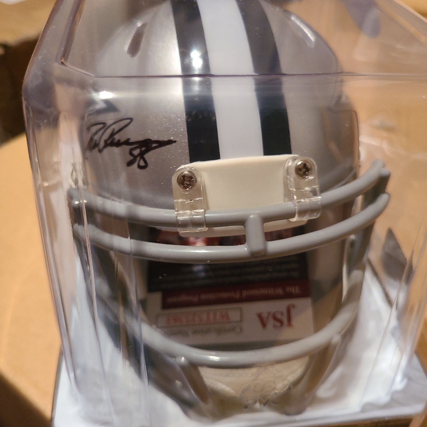 Drew Pearson Signed Dallas Cowboys Mini Helmet