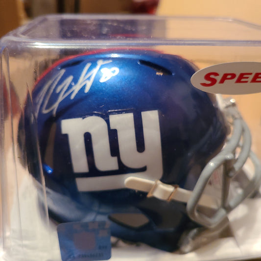 Rodney Hampton Signed New York Giants Speed Mini Helmet