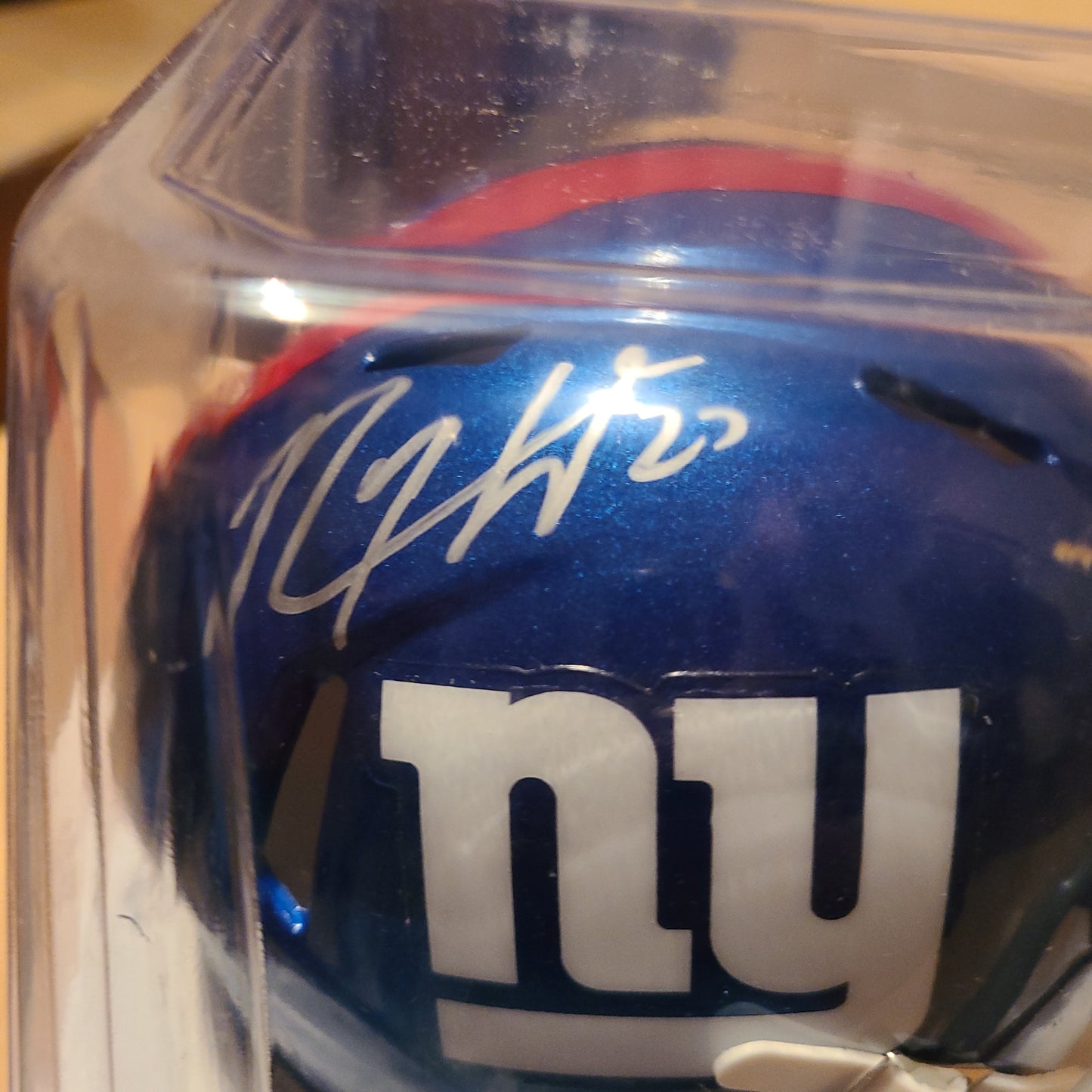 Rodney Hampton Signed New York Giants Speed Mini Helmet