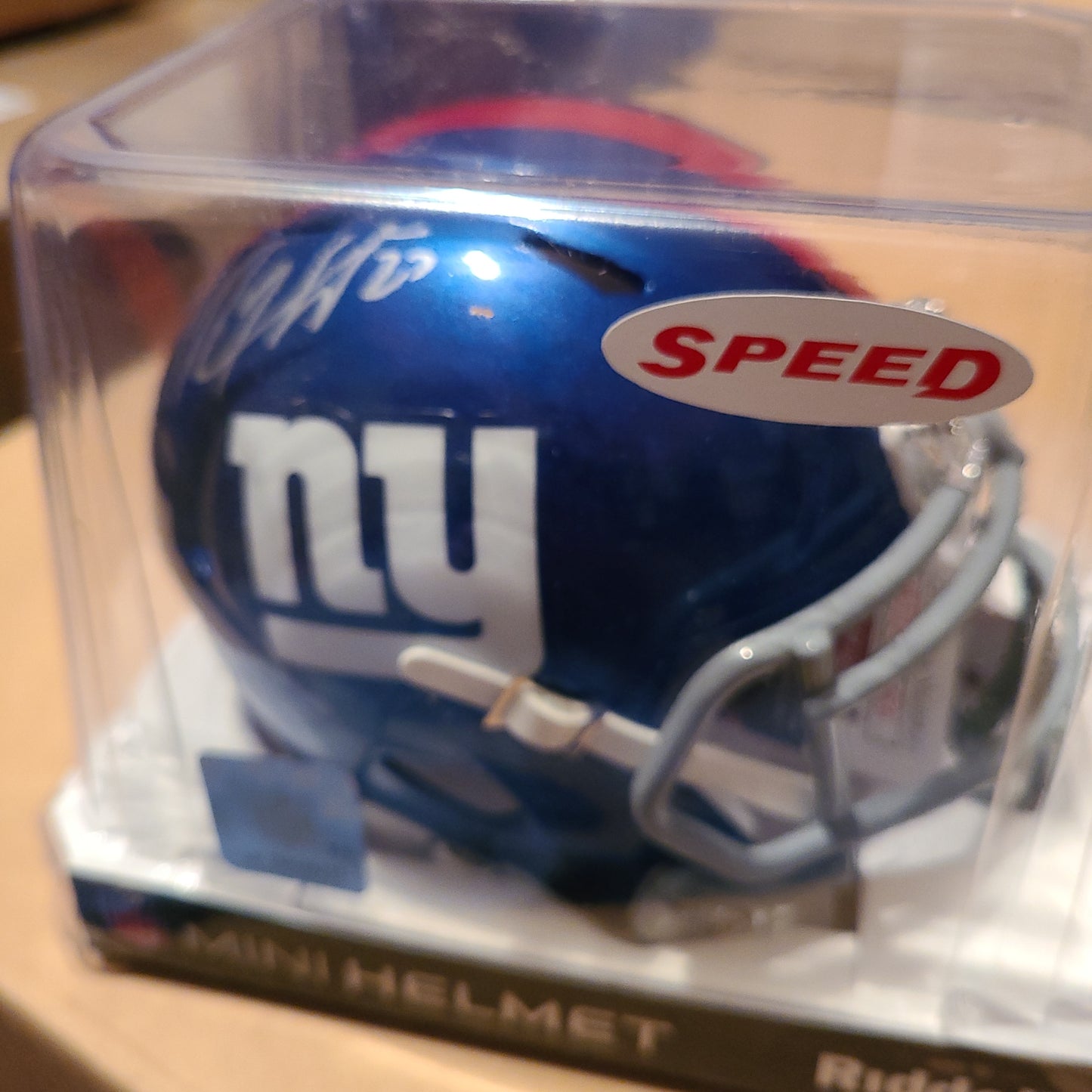 Rodney Hampton Signed New York Giants Speed Mini Helmet