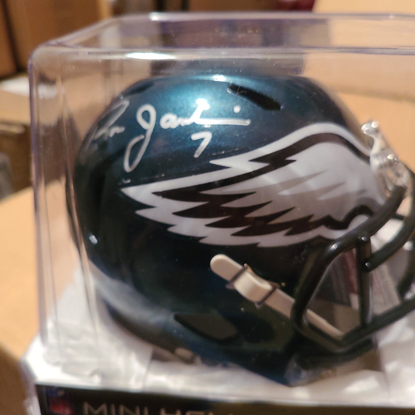 Ron Jaworski Signed Philadelphia Eagles Mini Helmet