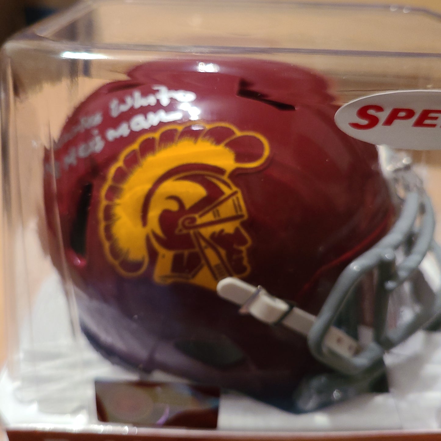 Charles White Signed Riddell USC Trojans Mini Football Helmet