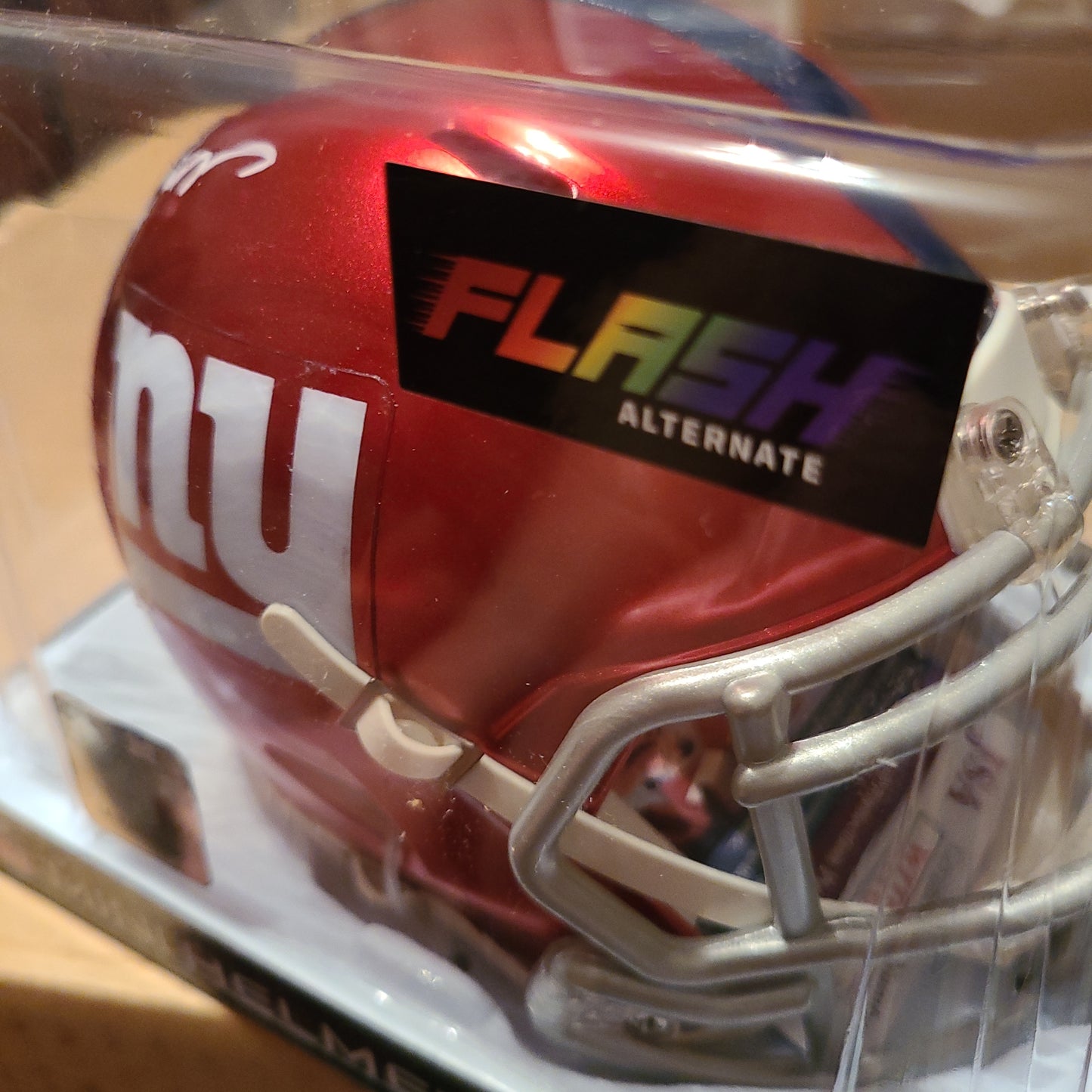 Lawrence Taylor Signed Riddell New York Giants (Flash) Mini Football Helmet