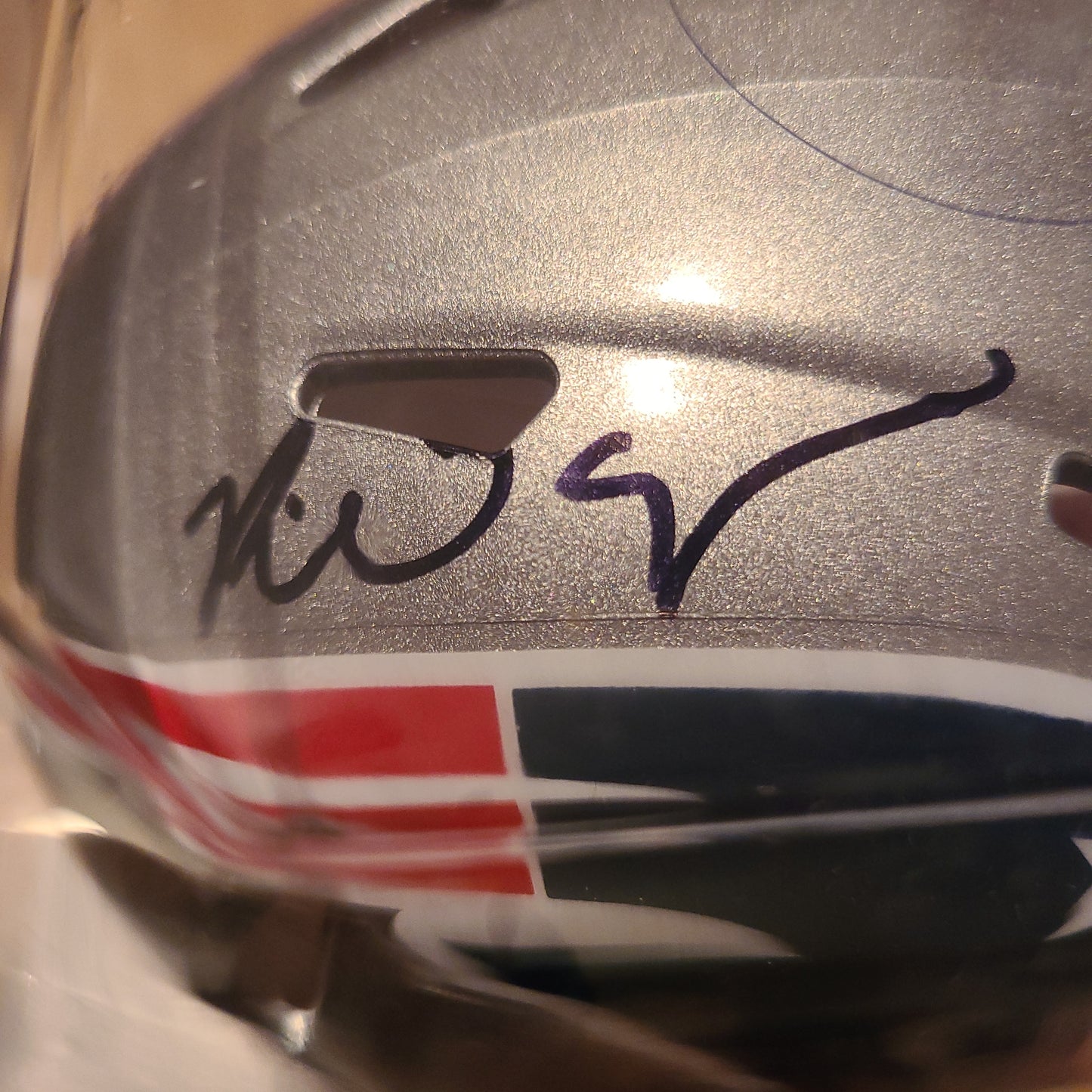 Richard Seymour New England Patriots Signed Mini (Speed) Helmet