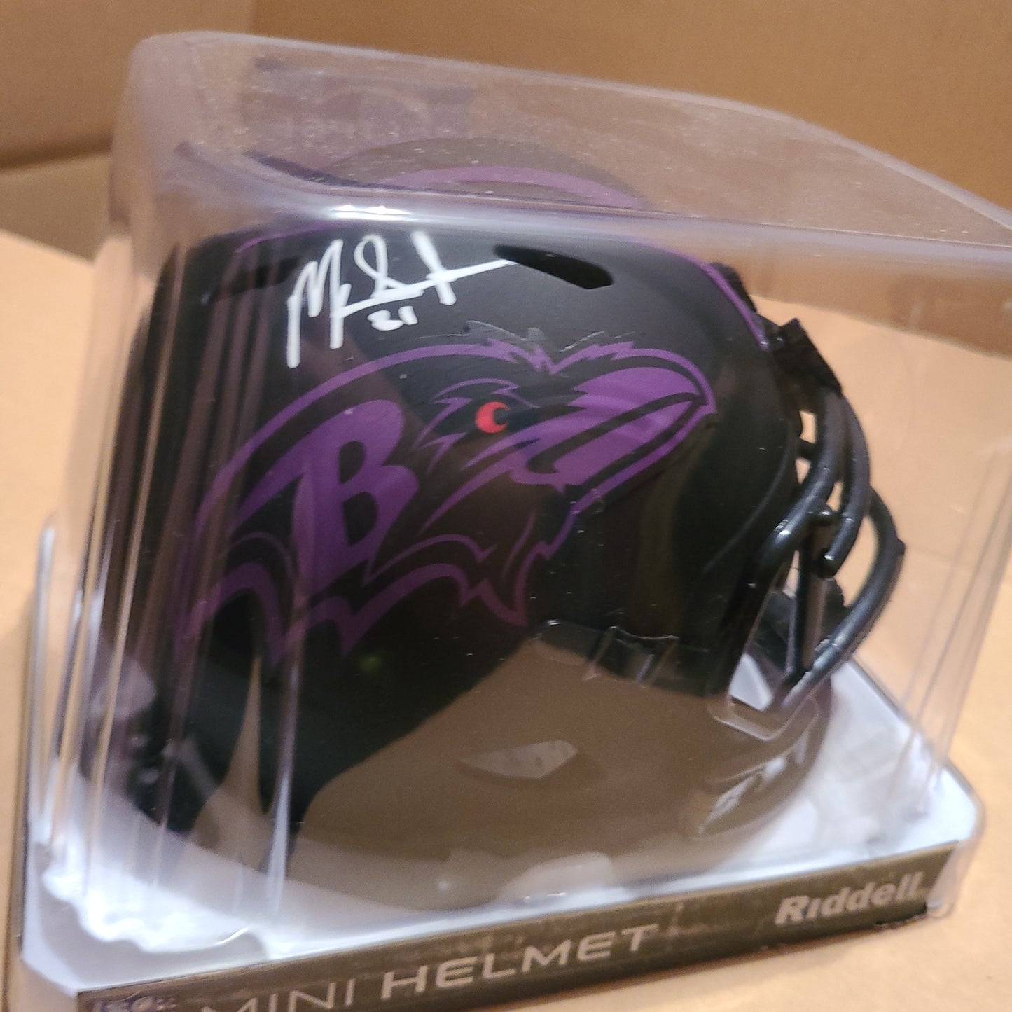 Mark Ingram Signed Baltimore Ravens Eclipse Mini Helmet