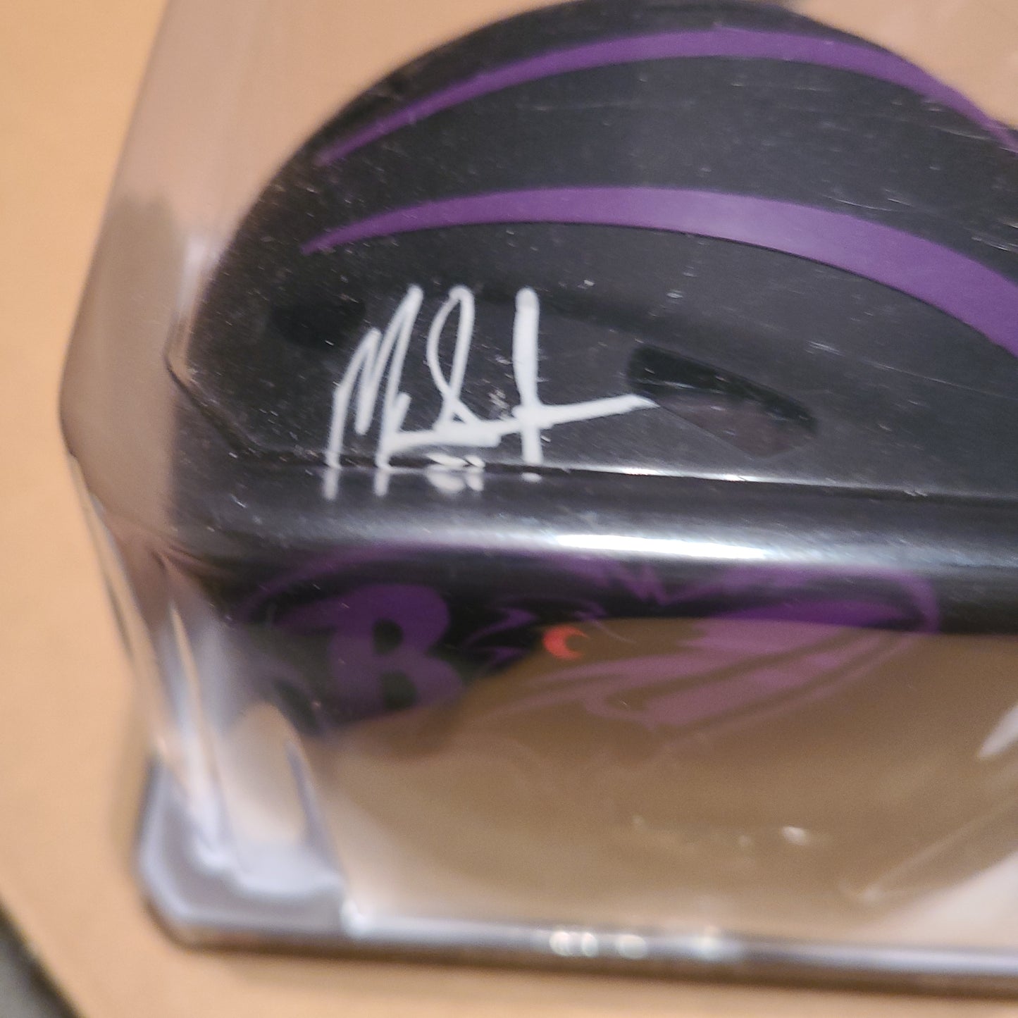 Mark Ingram Signed Baltimore Ravens Eclipse Mini Helmet