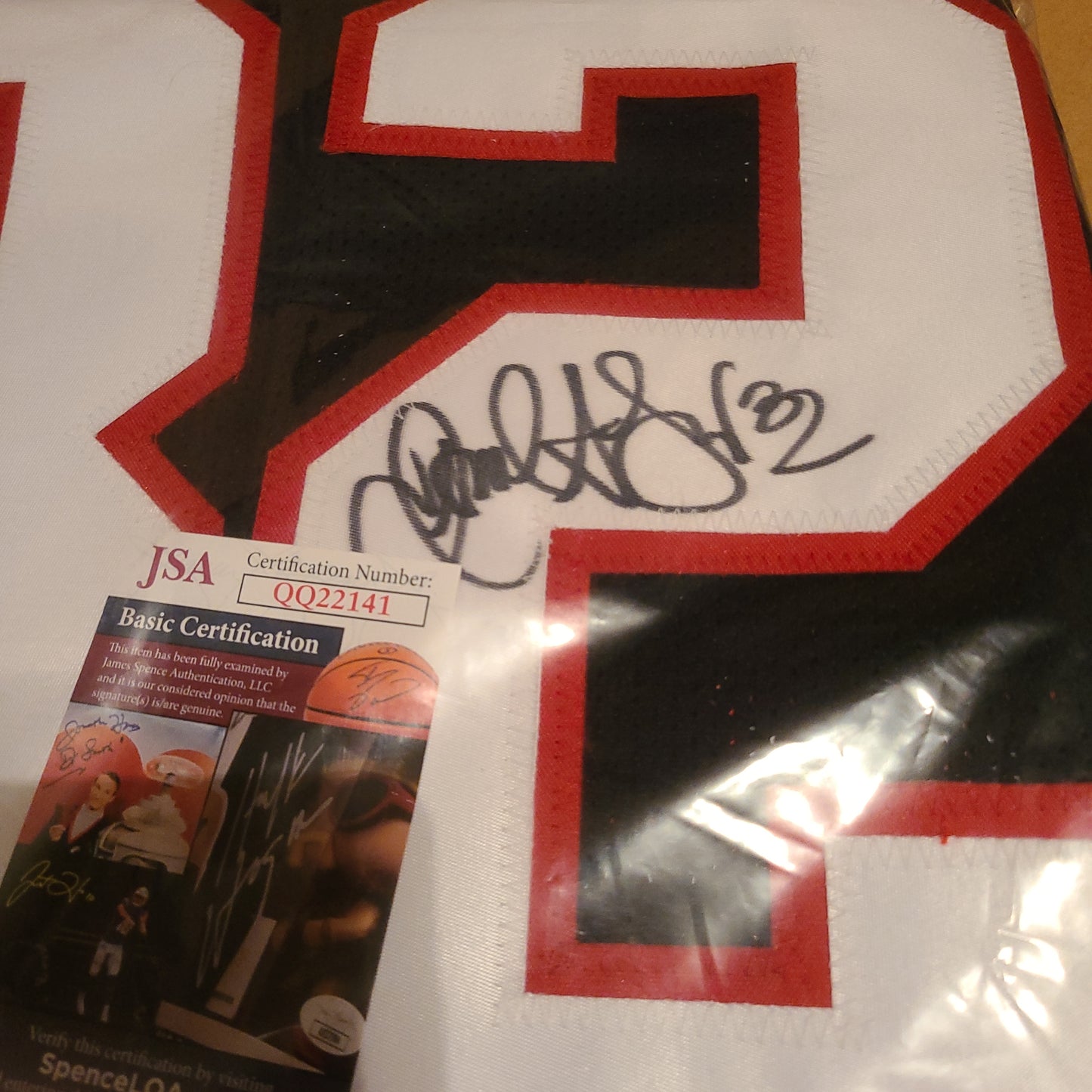 Jamal Anderson Signed Atlanta Falcons Jersey