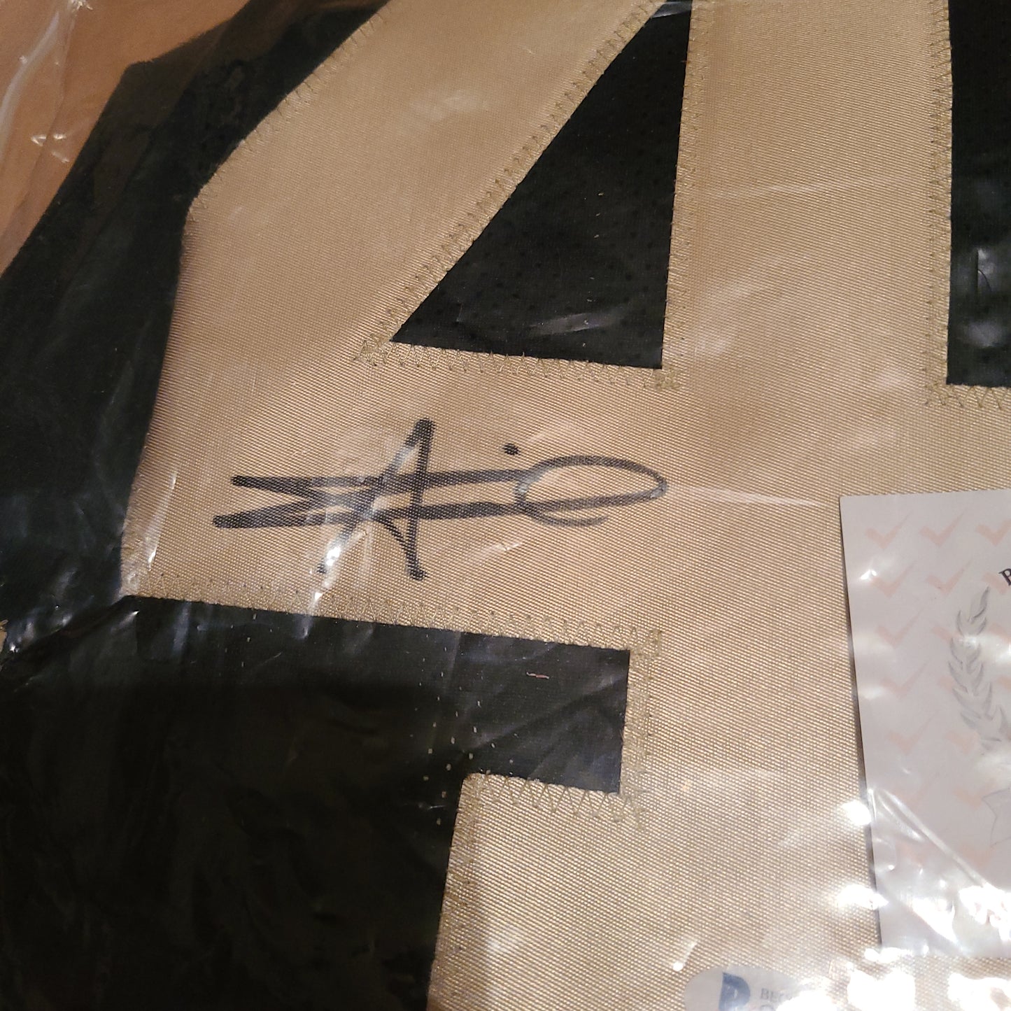 Alvin Kamara Signed New Orleans Saints Black Jersey