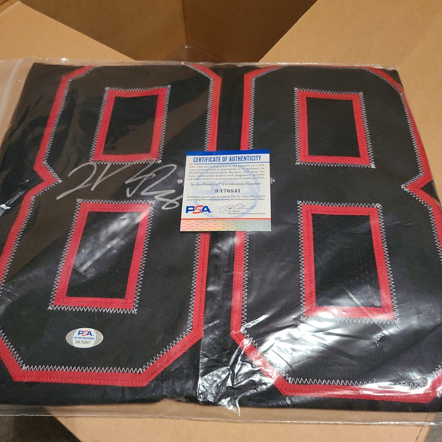 Hakeem Nicks Signed New York Giants BLACK OUT Jersey