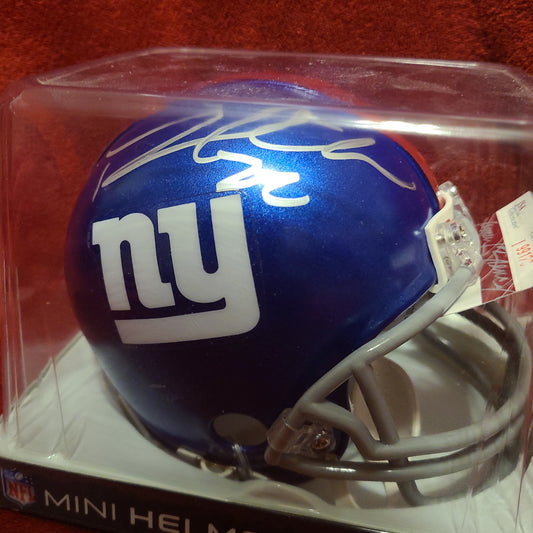 David Wilson Signed New York Giants Mini Helmet