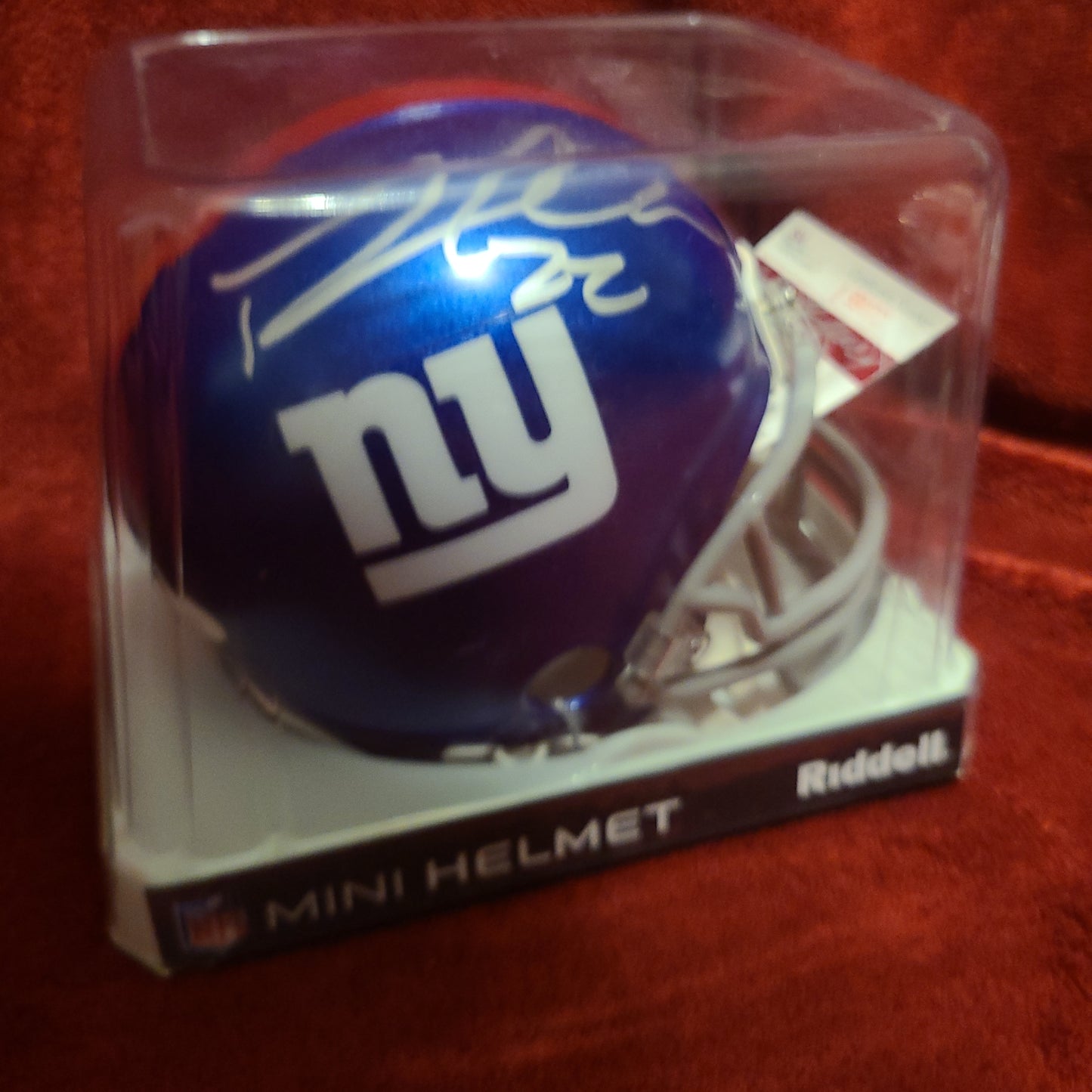 David Wilson Signed New York Giants Mini Helmet