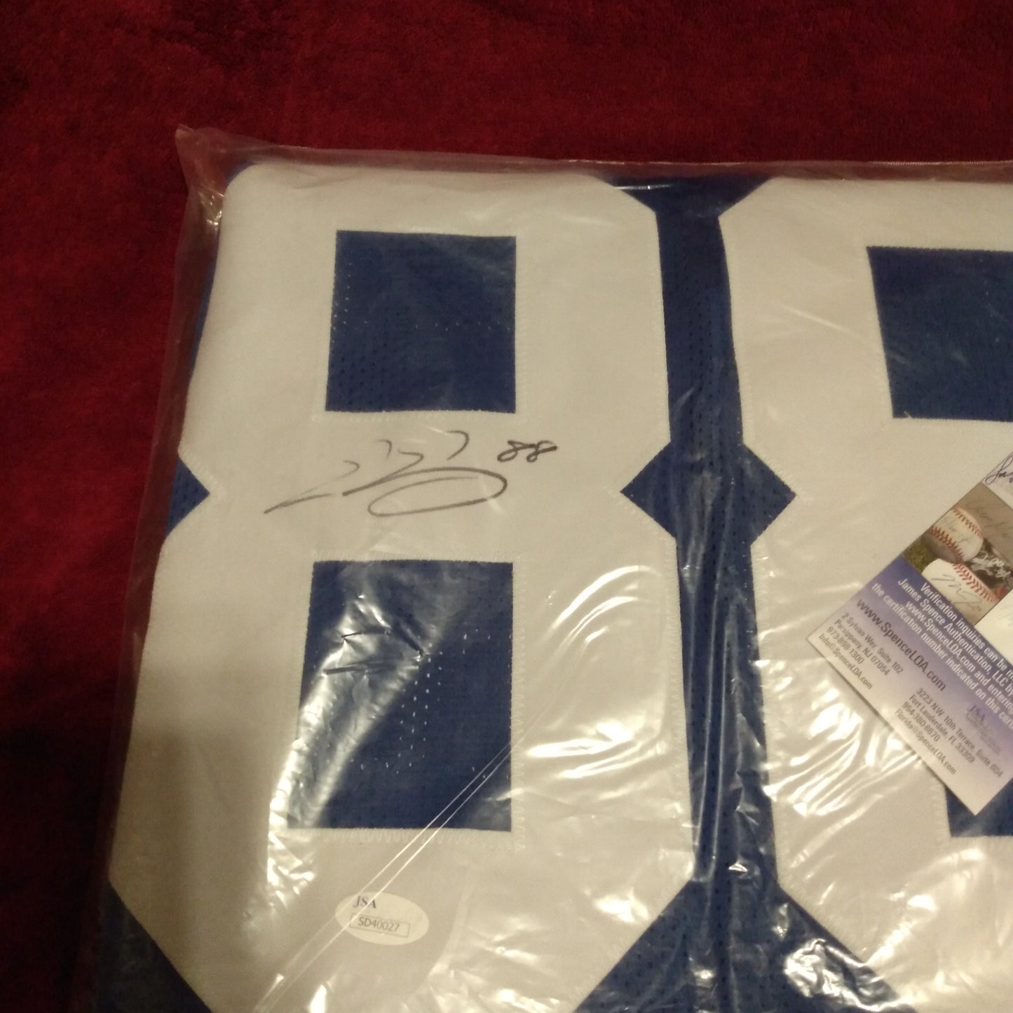 Evan Engram Signed New York Giants Blue Jersey