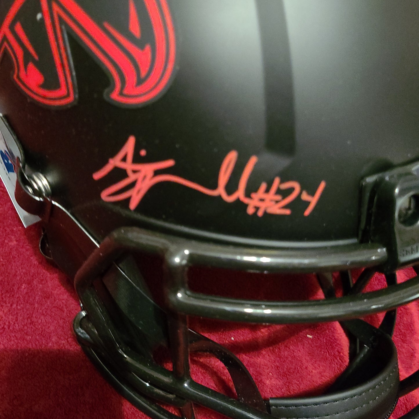 AJ Terrell Signed Atlanta Falcons Full Size Helmet