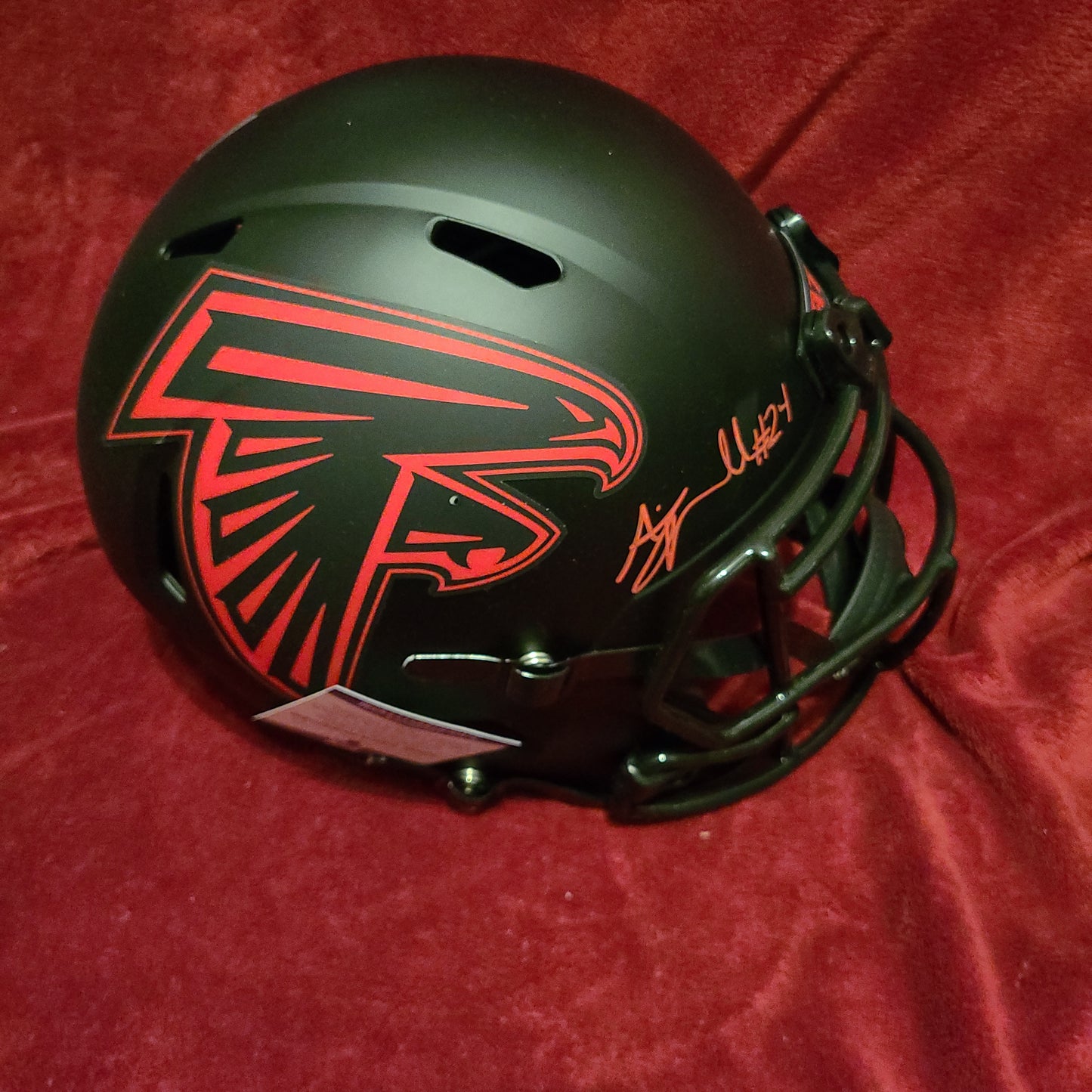 AJ Terrell Signed Atlanta Falcons Full Size Helmet