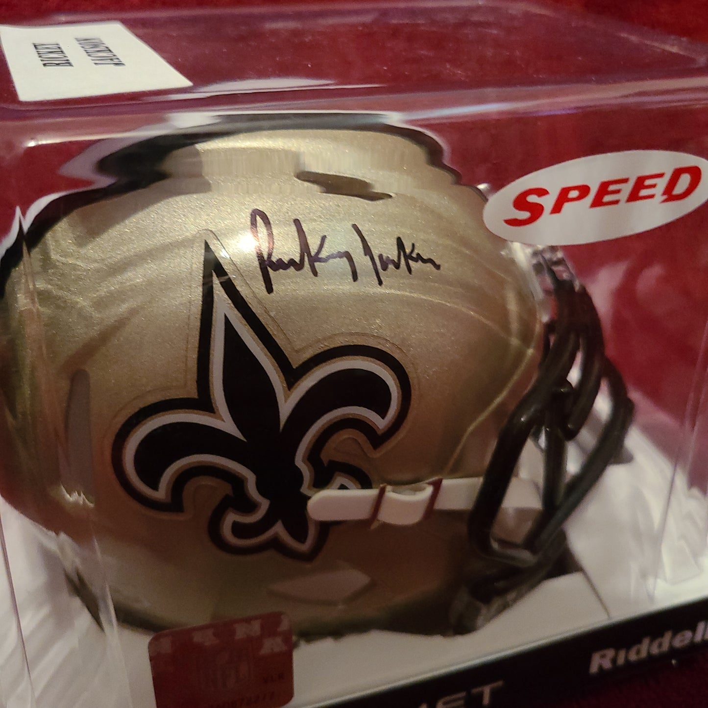 Rickey Jackson Signed New Orleans Saints Mini Helmet