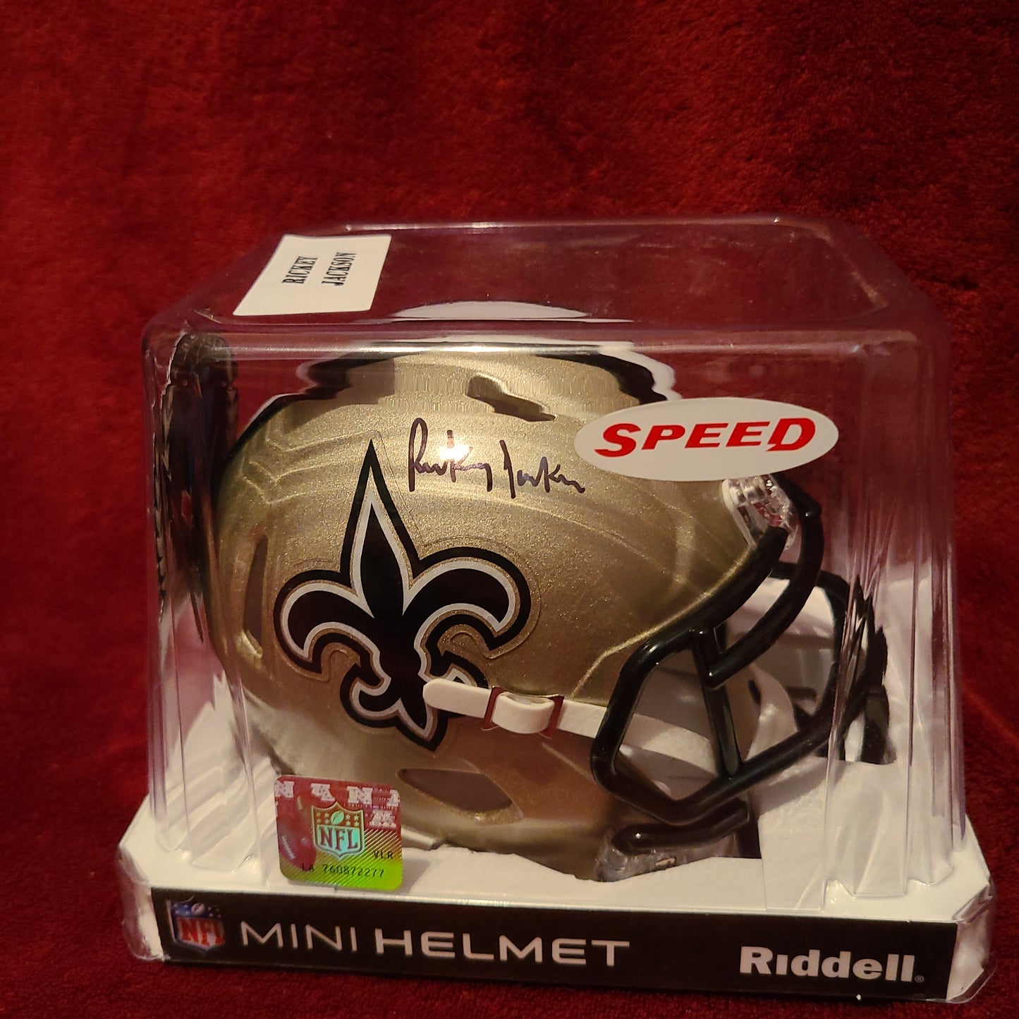 Rickey Jackson Signed New Orleans Saints Mini Helmet