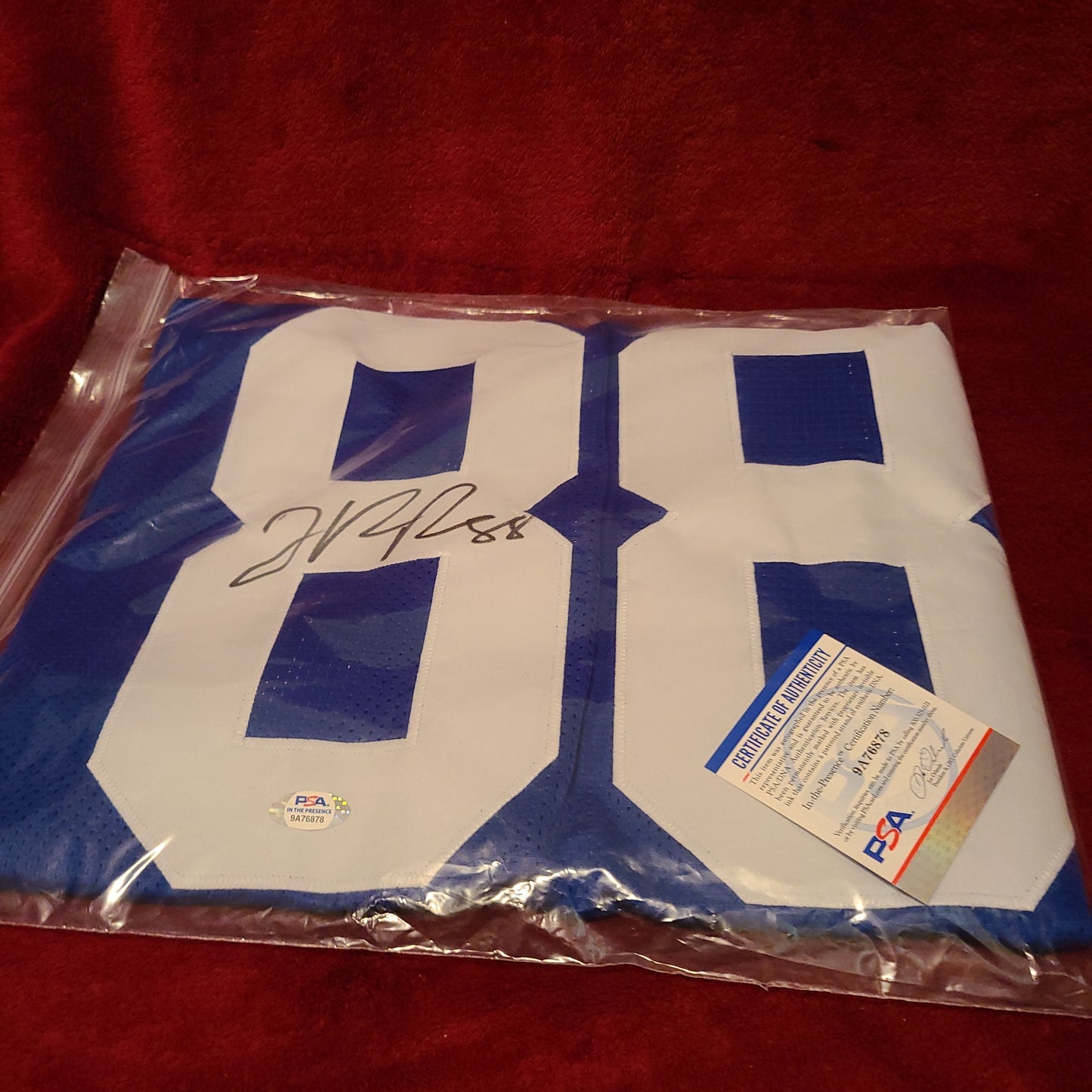 Hakeem Nicks Signed New York Giants Blue Jersey