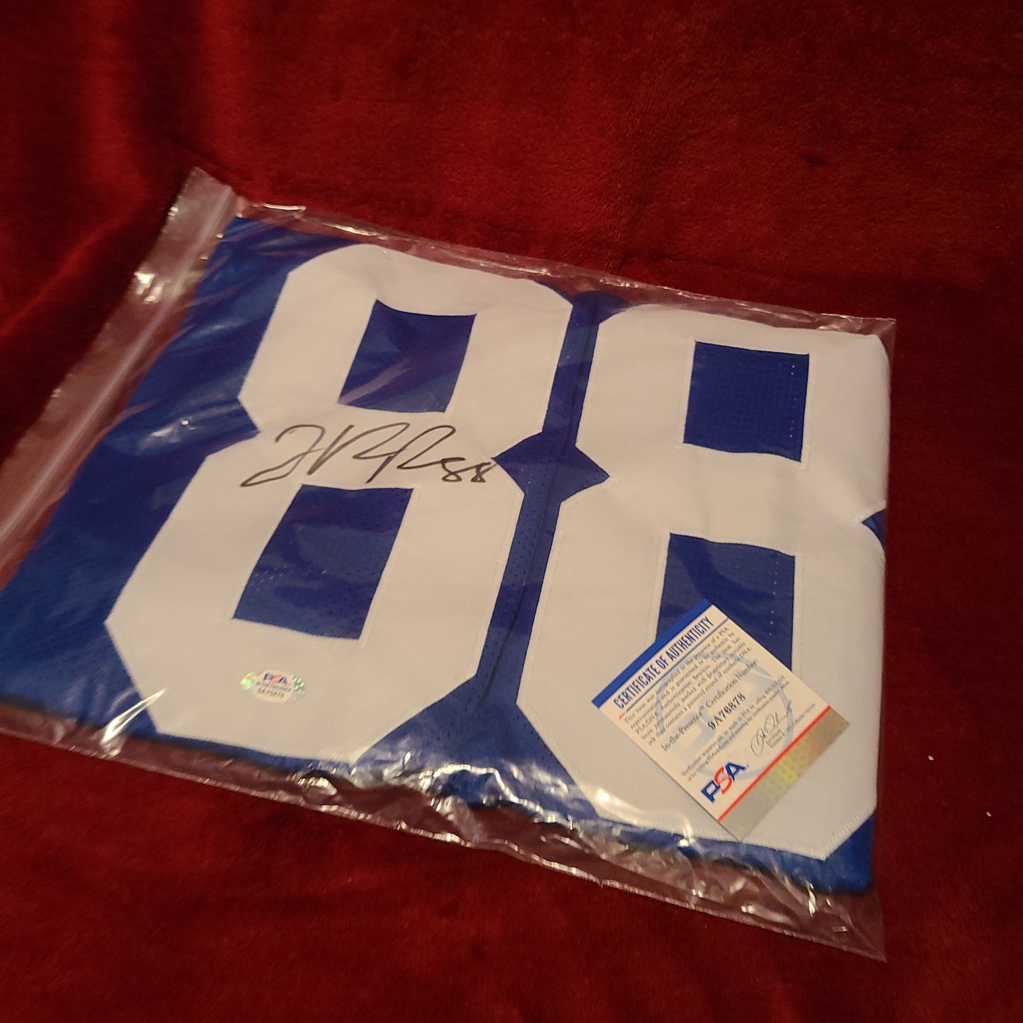 Hakeem Nicks Signed New York Giants Blue Jersey