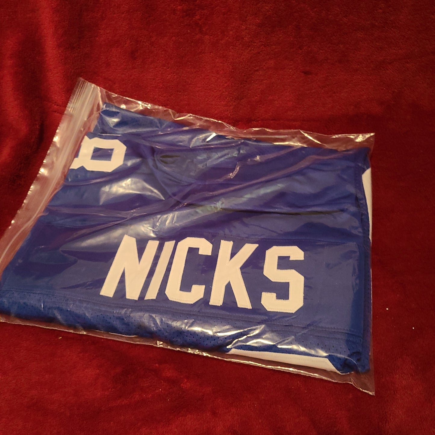 Hakeem Nicks Signed New York Giants Blue Jersey