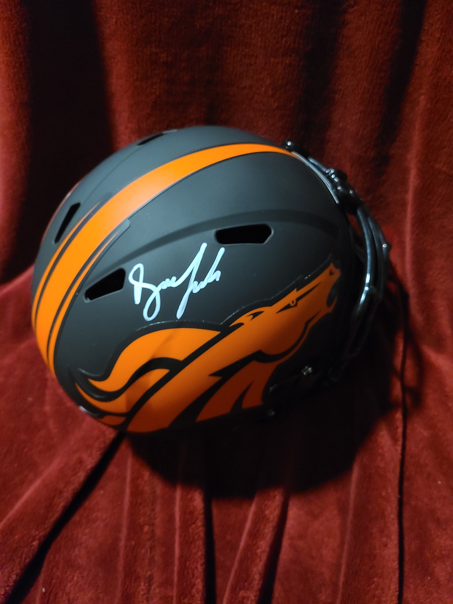 Drew Lock Signed Denver Broncos Full Size Helmet