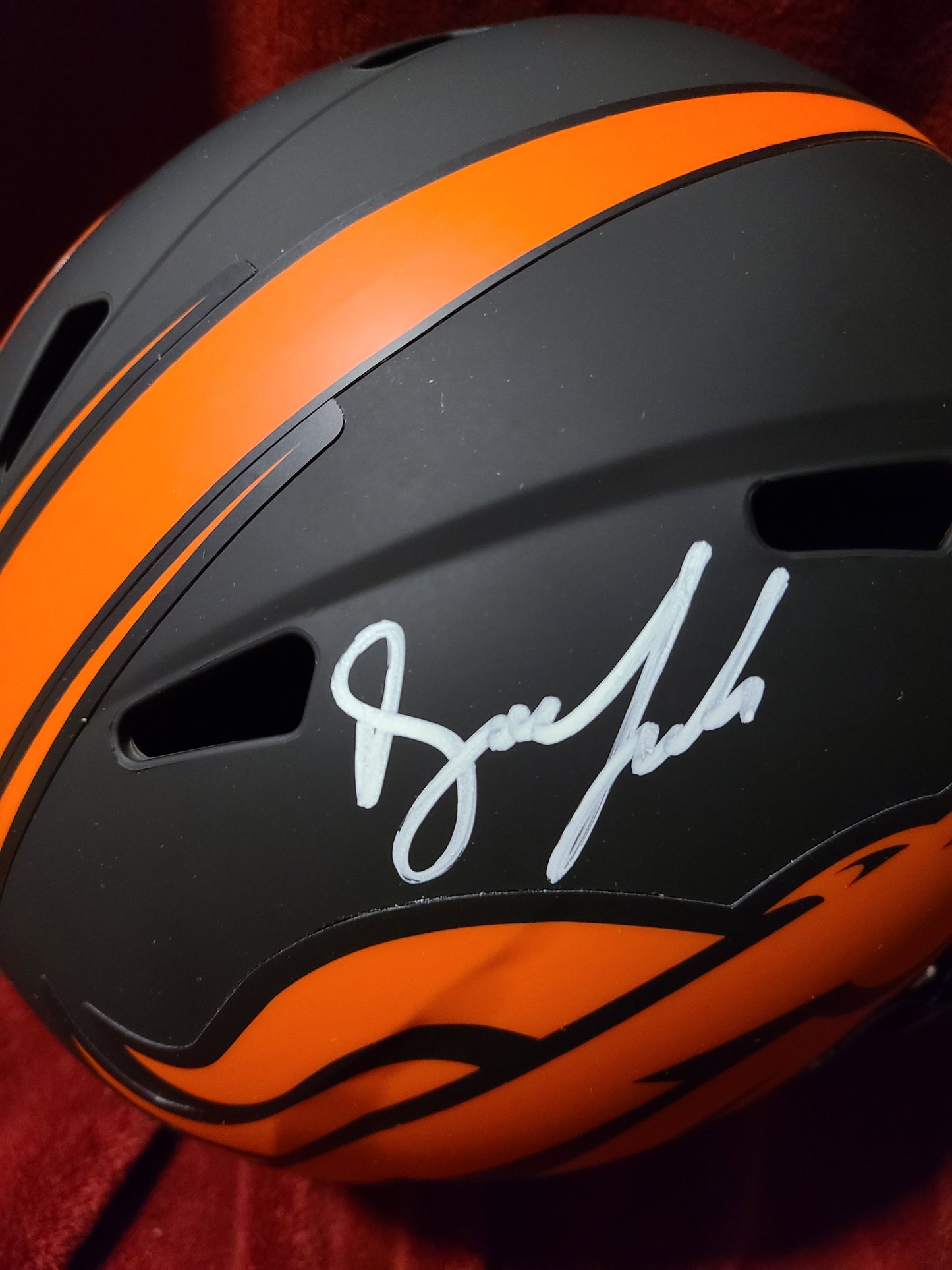 Drew Lock Signed Denver Broncos Full Size Helmet