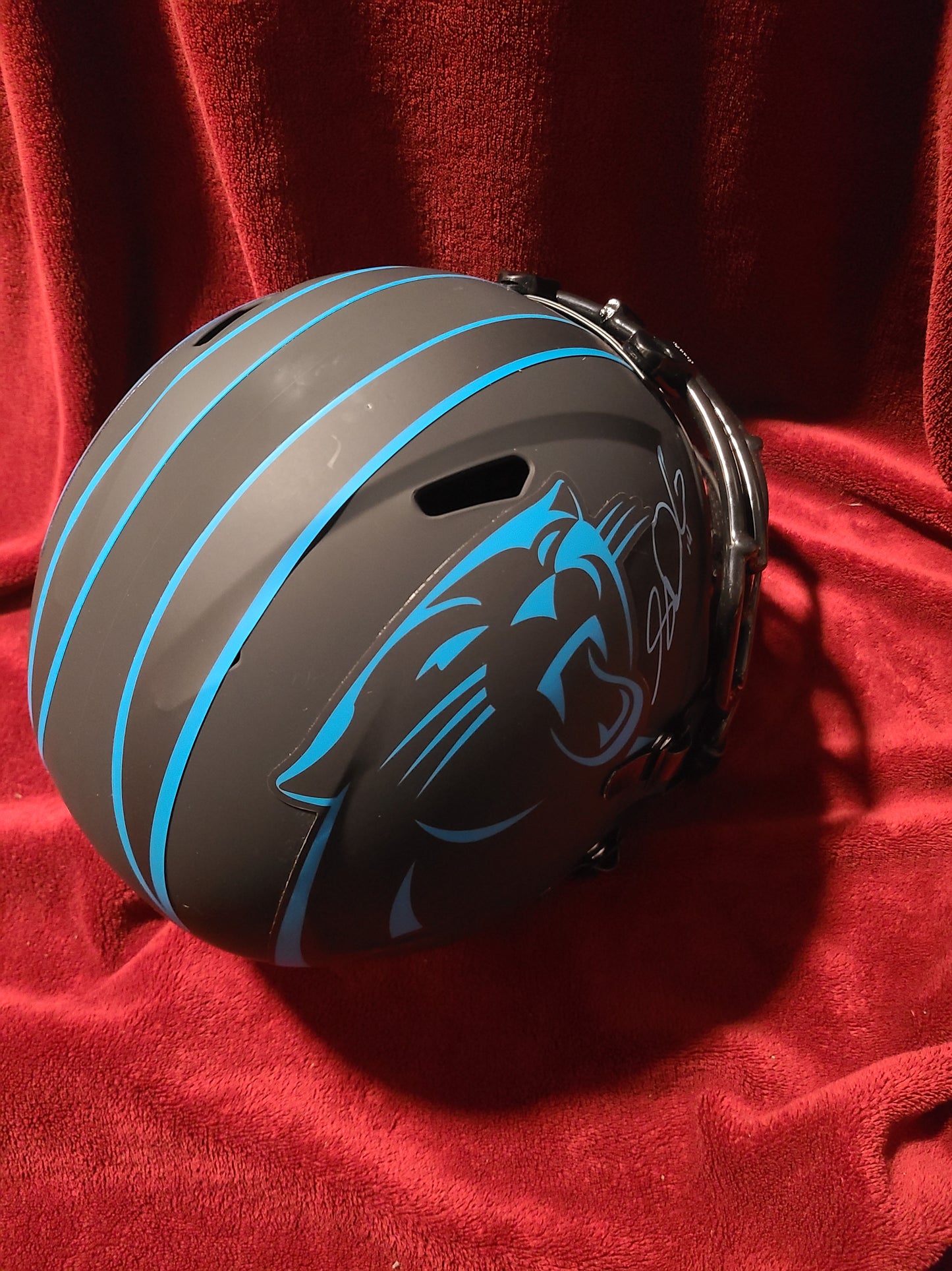 Sam Darnold Signed Carolina Panthers Black Full Size Helmet