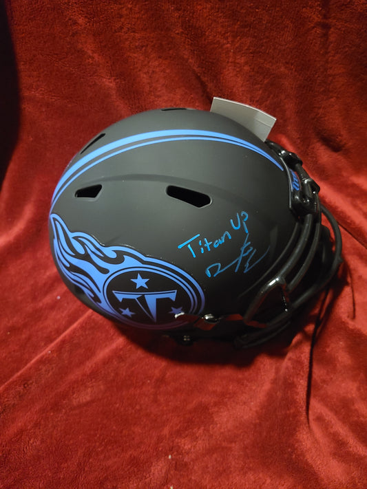 Darrynton Evans Signed Tennessee Titans Full Size Helmet