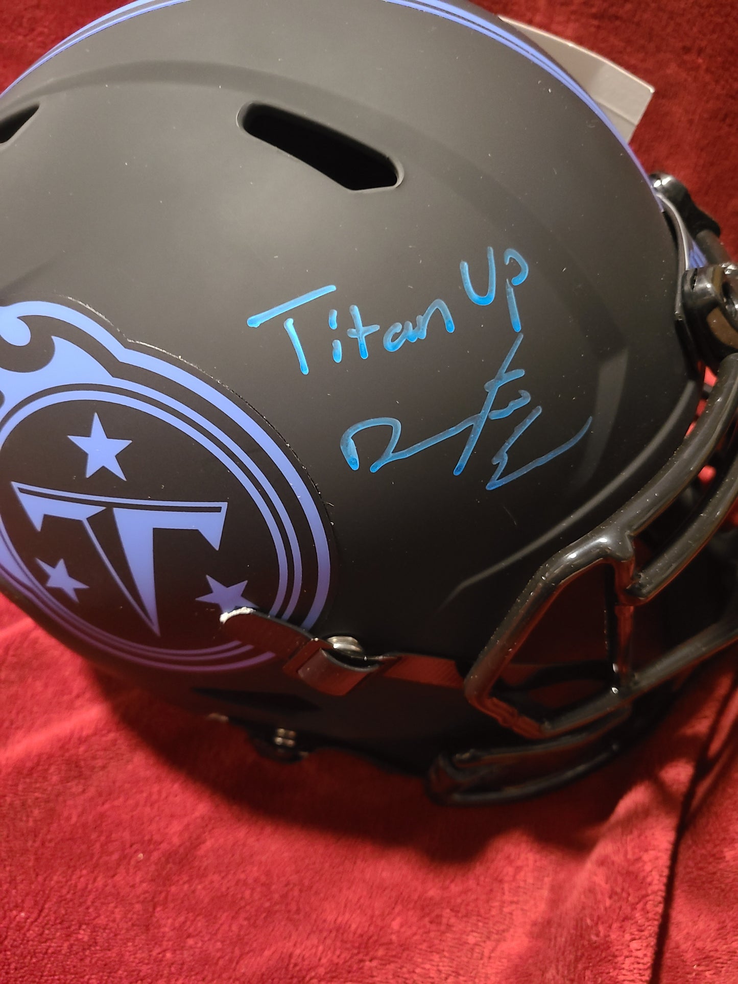 Darrynton Evans Signed Tennessee Titans Full Size Helmet