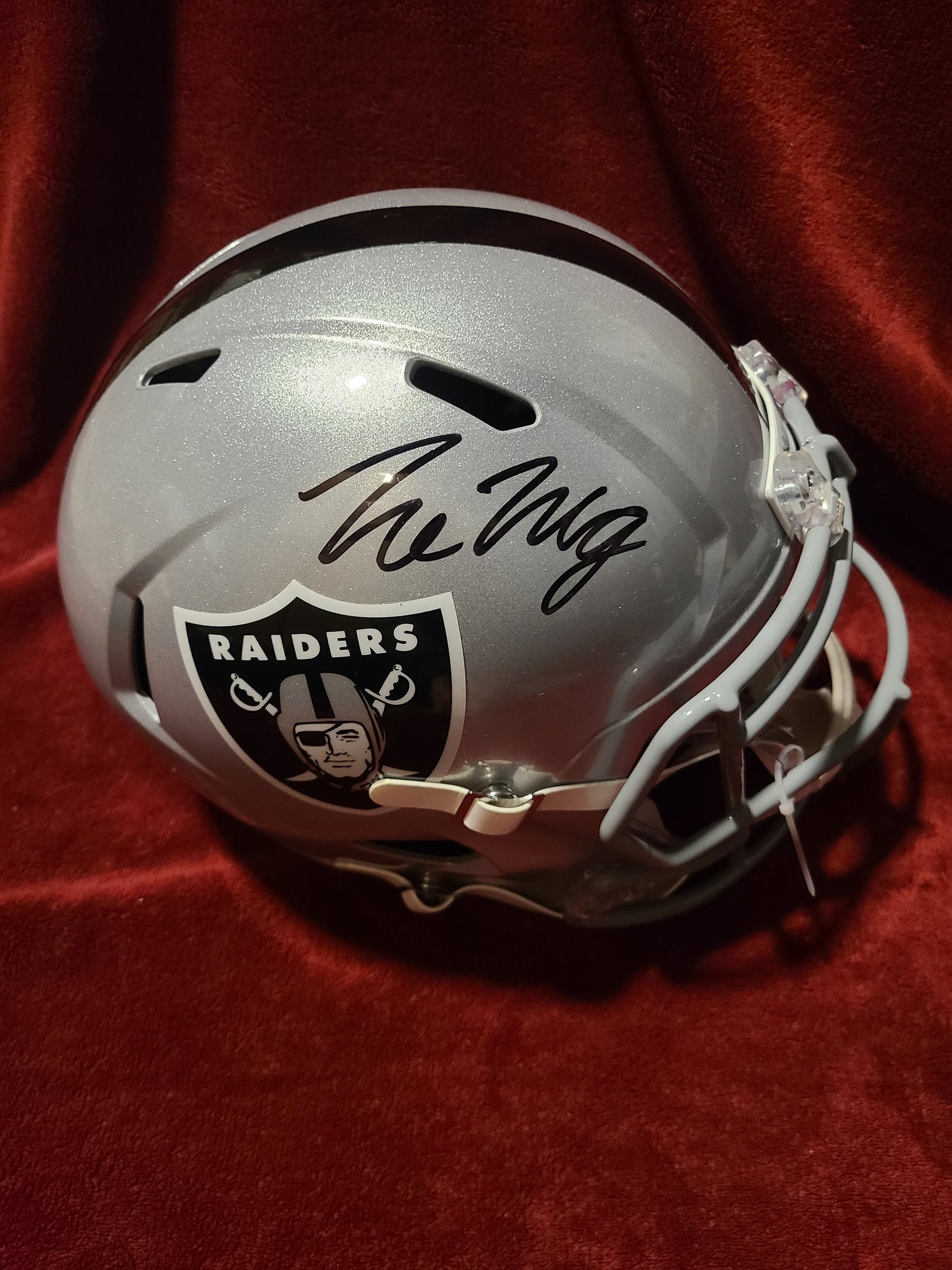 Trevon Moehrig Signed Las Vegas Raiders Full Size Helmet