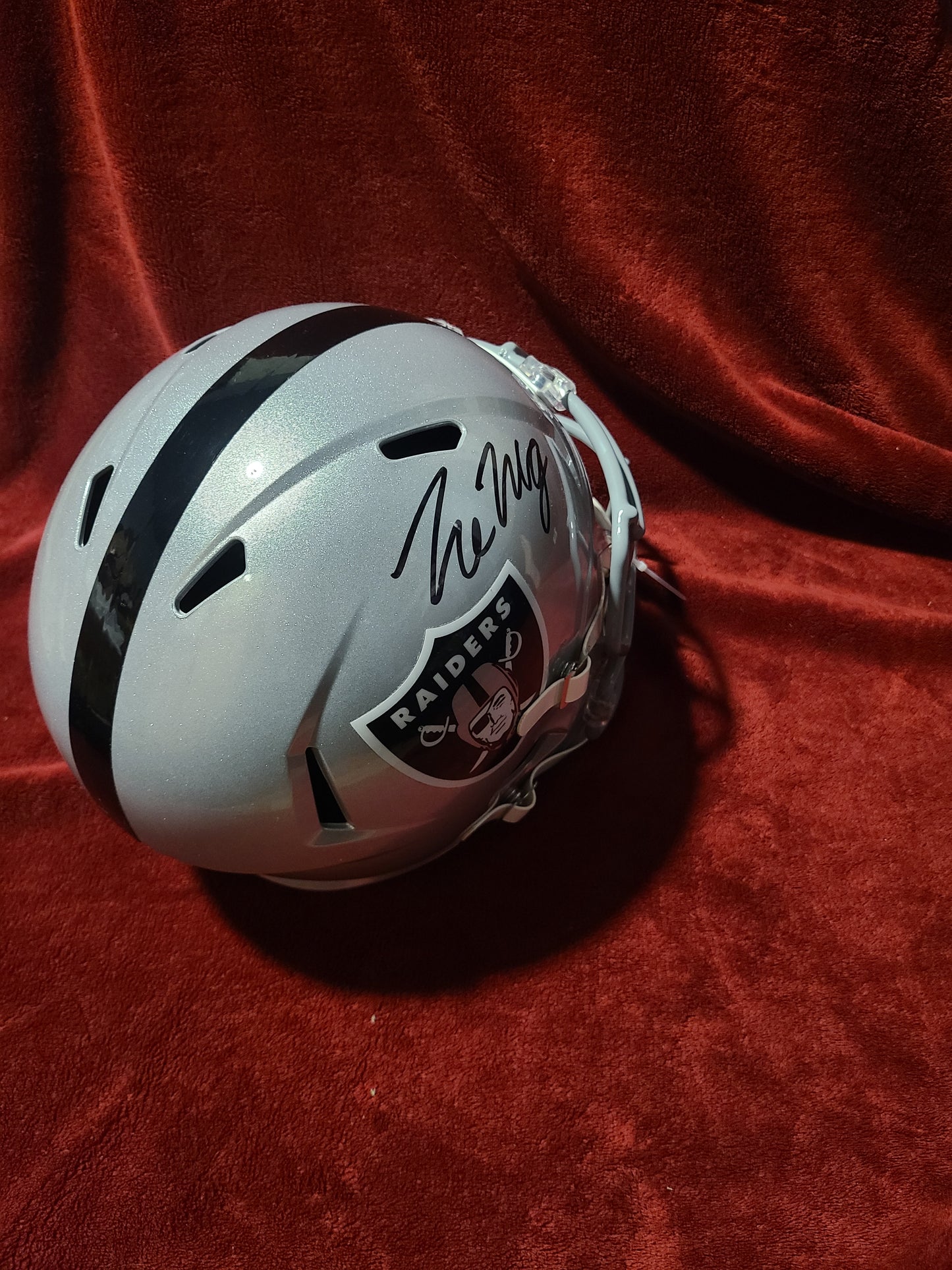 Trevon Moehrig Signed Las Vegas Raiders Full Size Helmet