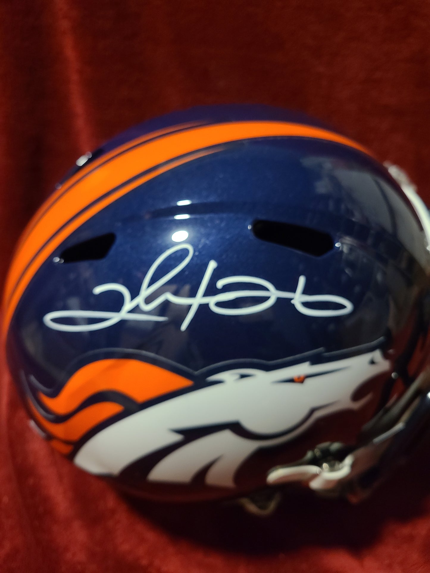 Clinton Portis Signed Denvor Broncos Full Size Helmet