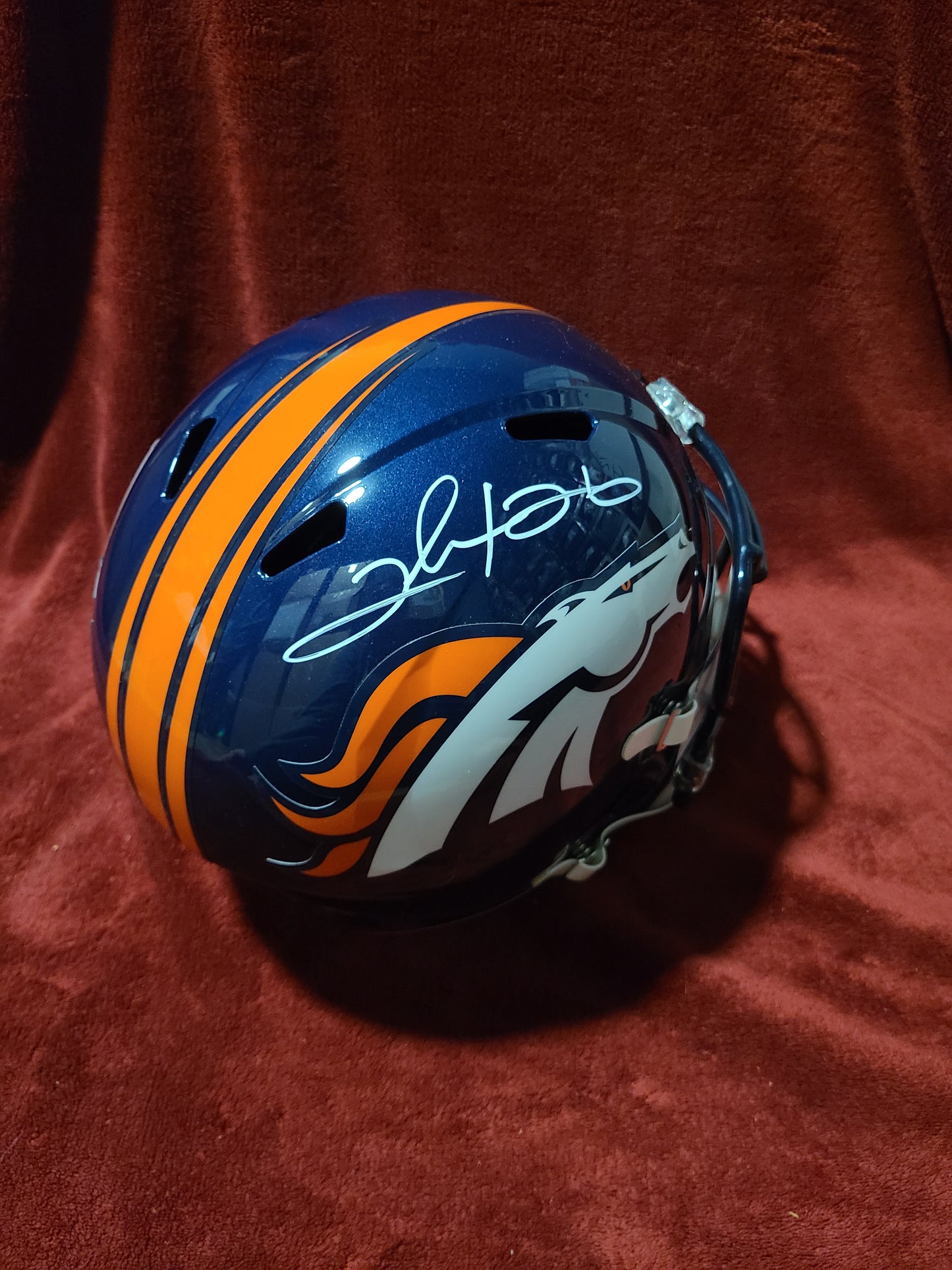 Clinton Portis Signed Denvor Broncos Full Size Helmet