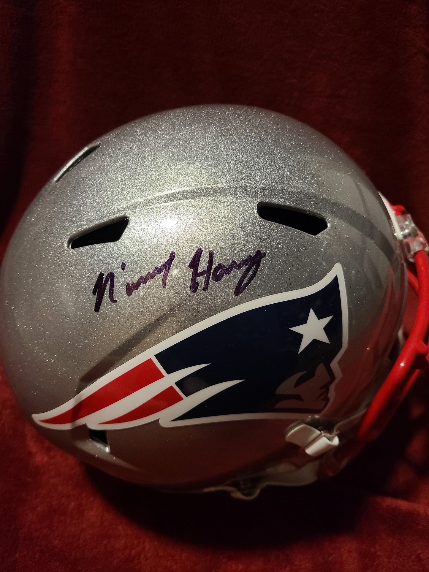 N'Keal Harry Signed New England Patriots Full Size Helmet