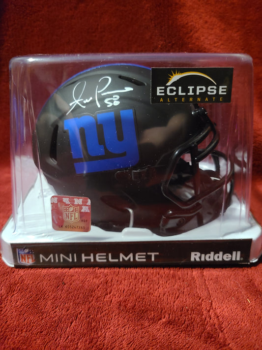 Antonio Pierce Signed New York Giants Mini Helmet