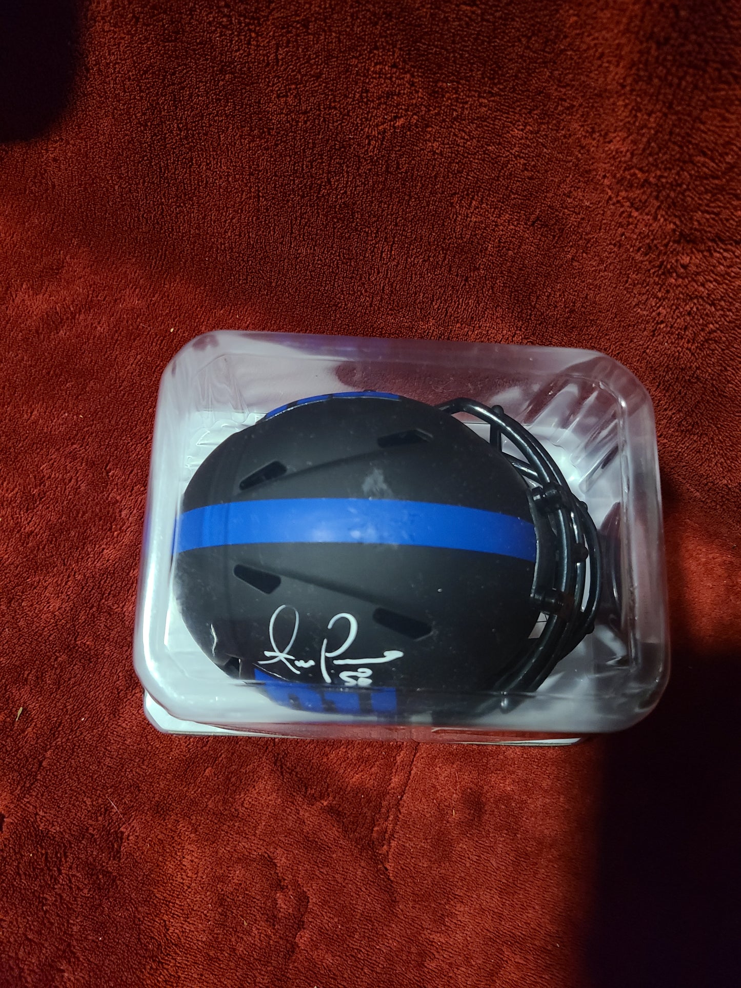 Antonio Pierce Signed New York Giants Mini Helmet