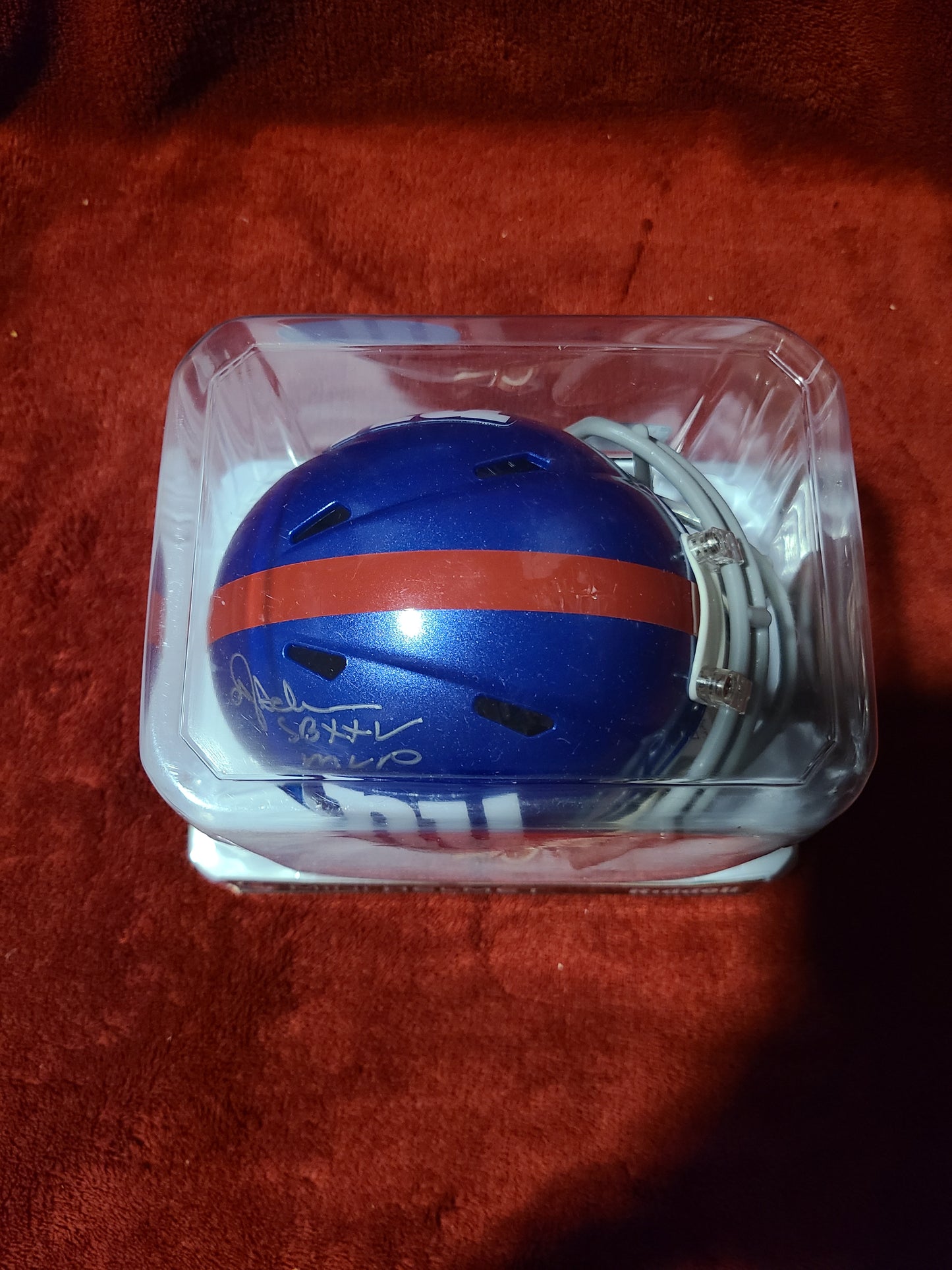 Ottis Anderson Signed New York Giants Mini Helmet