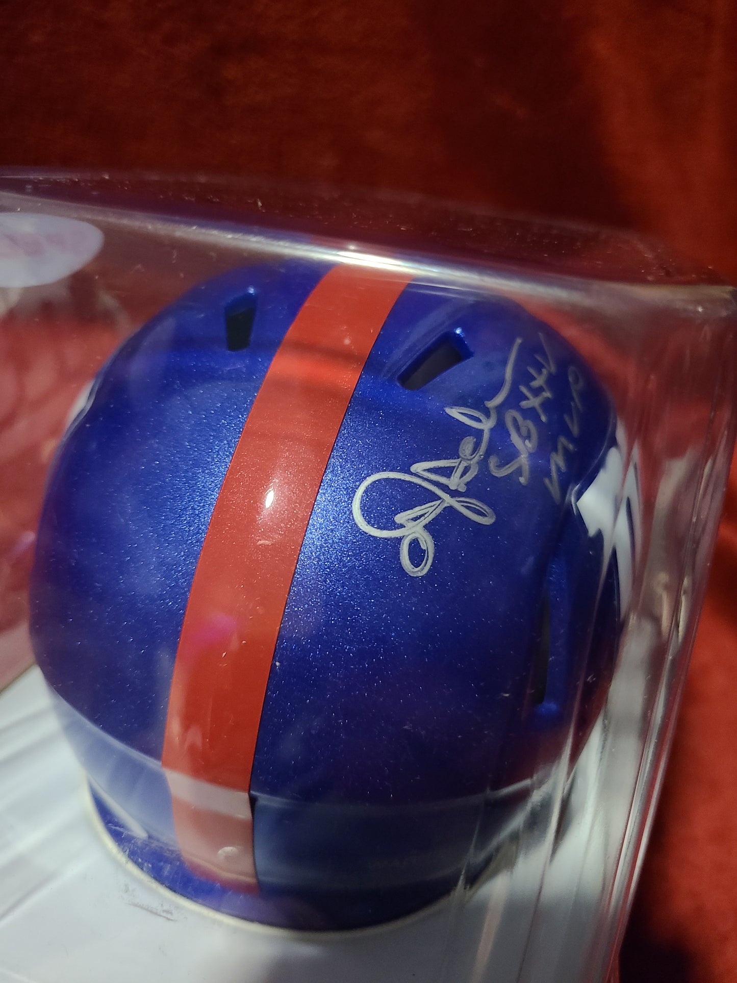 Ottis Anderson Signed New York Giants Mini Helmet