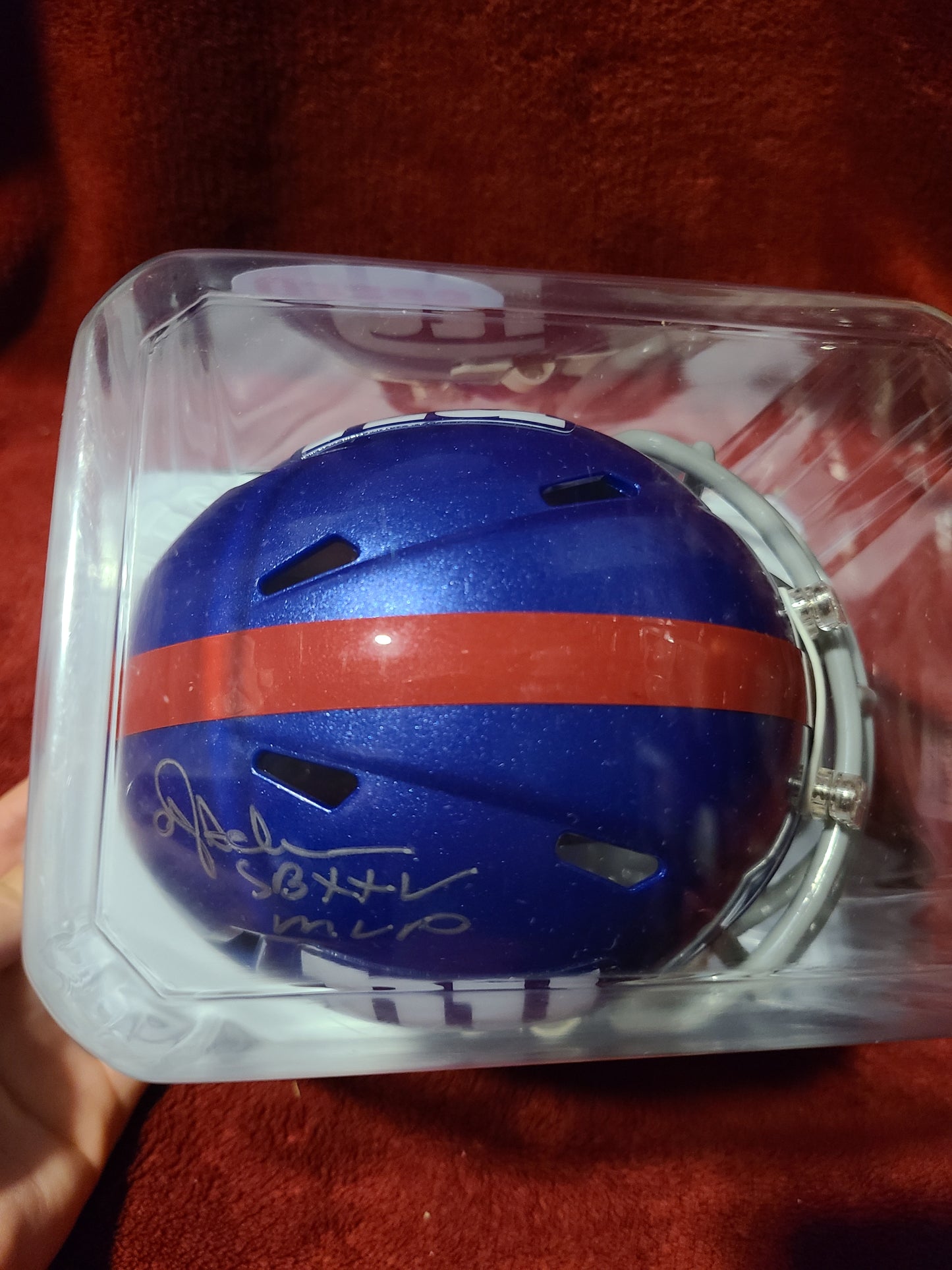 Ottis Anderson Signed New York Giants Mini Helmet