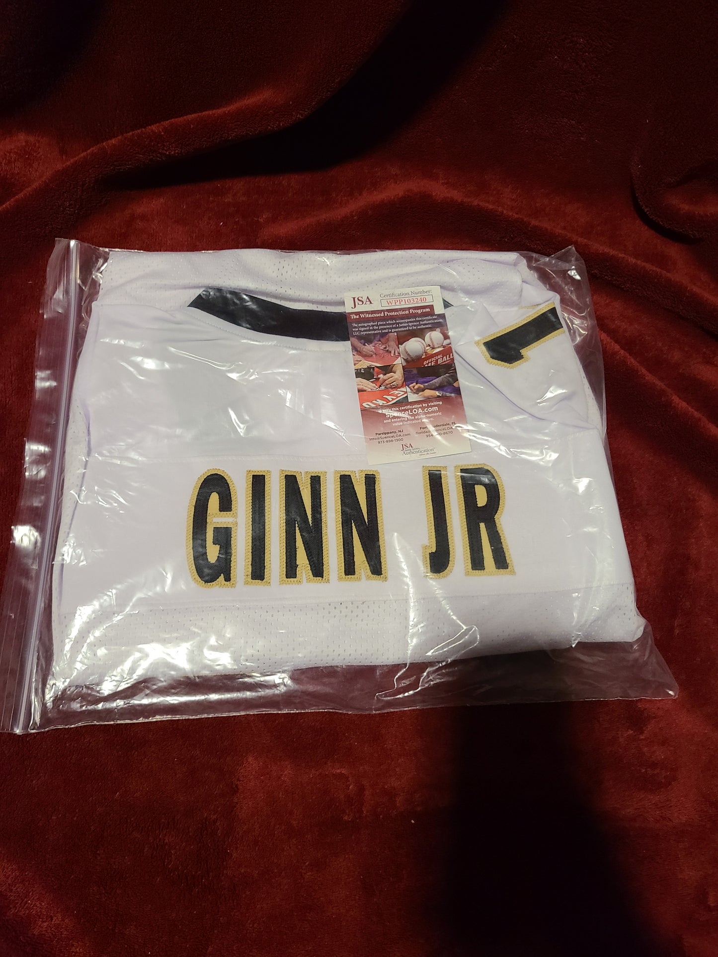 Ted Ginn Jr Signed New Orleans Saints Jersey