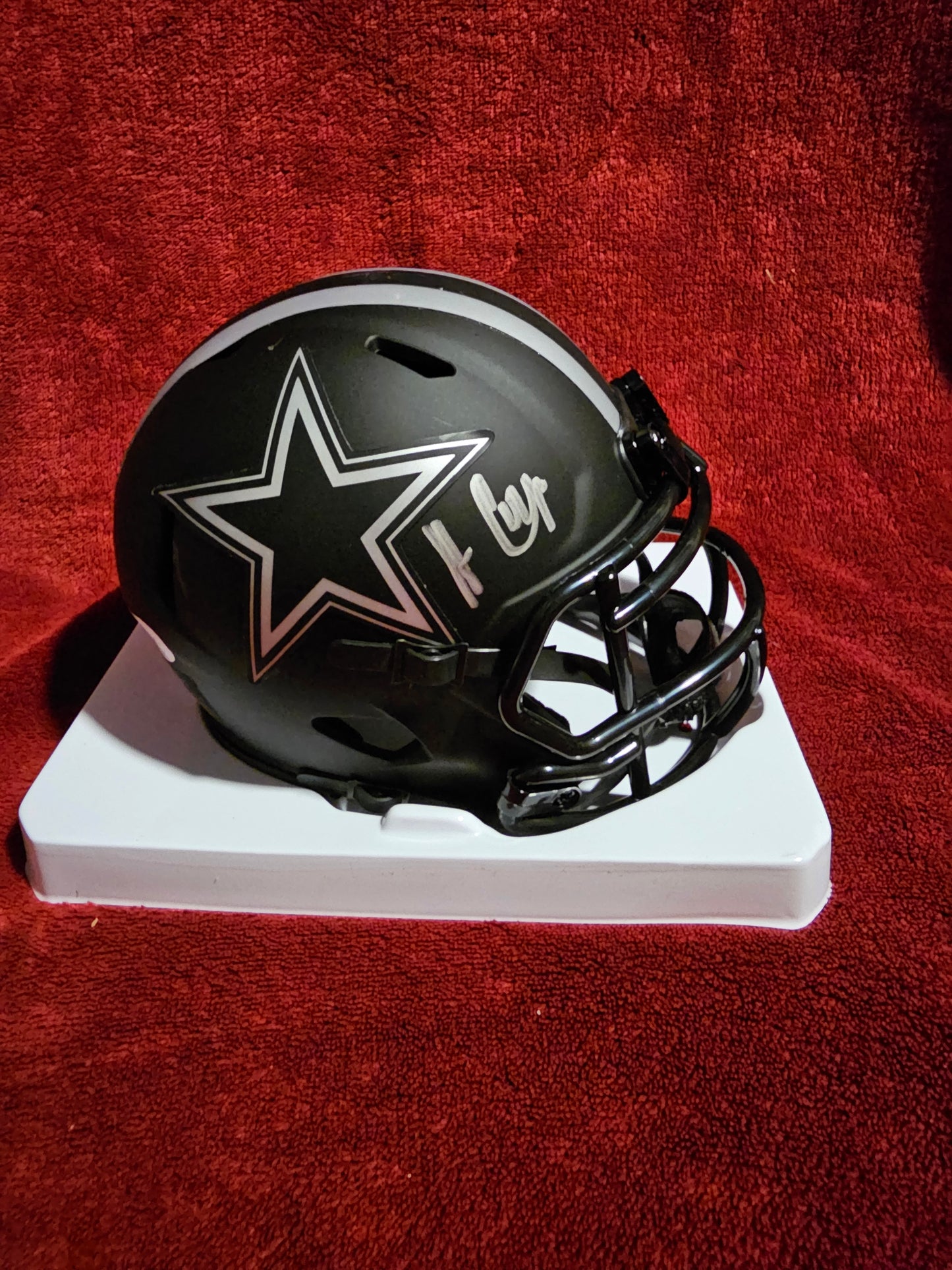 Amari Cooper Signed Dallas Cowboys Eclipse (Front Signature) Mini Helmet