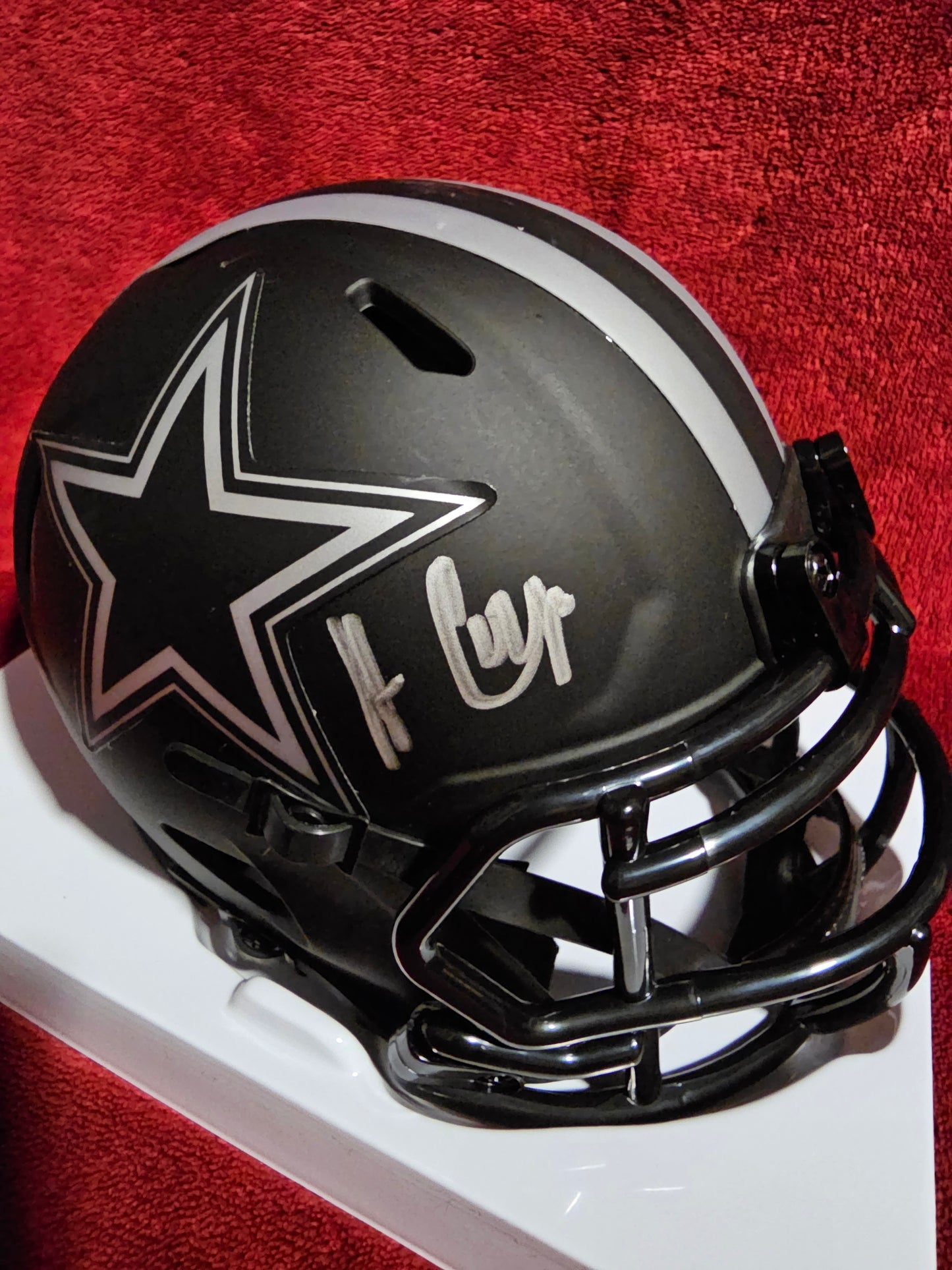 Amari Cooper Signed Dallas Cowboys Eclipse (Front Signature) Mini Helmet