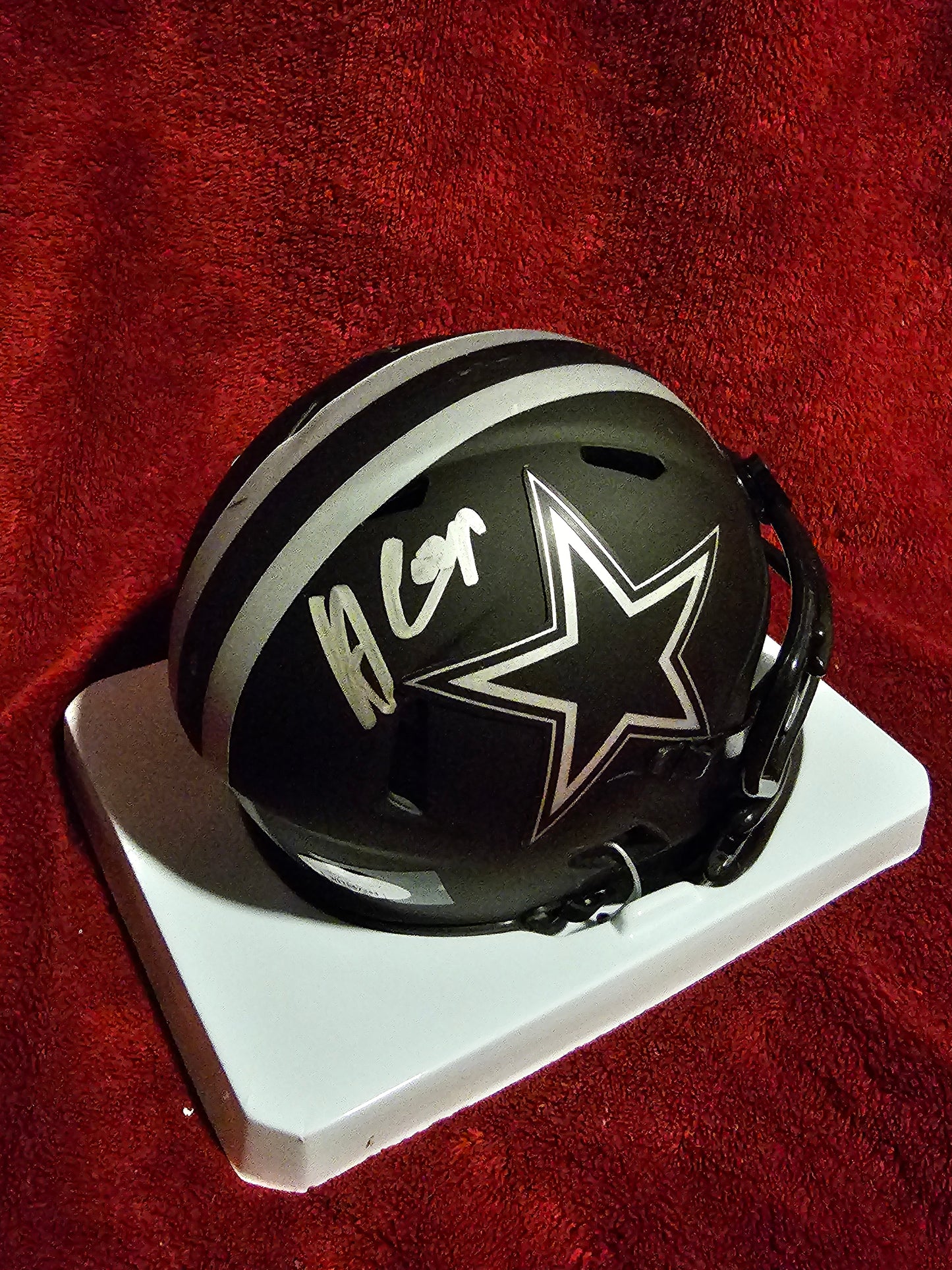 Amari Cooper Signed Dallas Cowboys Eclipse (Back Signature) Mini Helmet