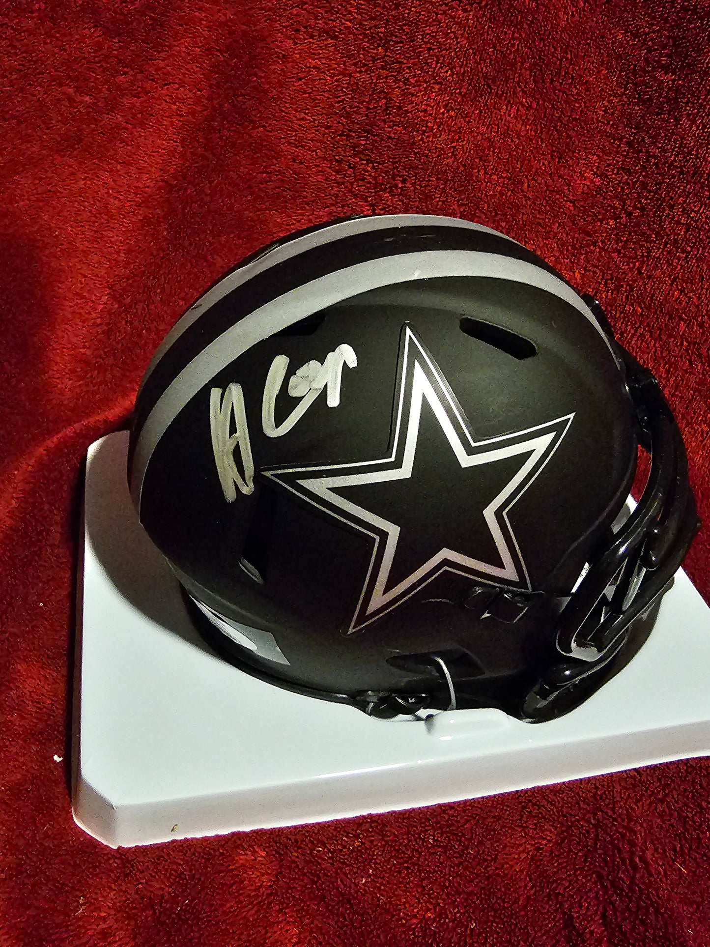 Amari Cooper Signed Dallas Cowboys Eclipse (Back Signature) Mini Helmet