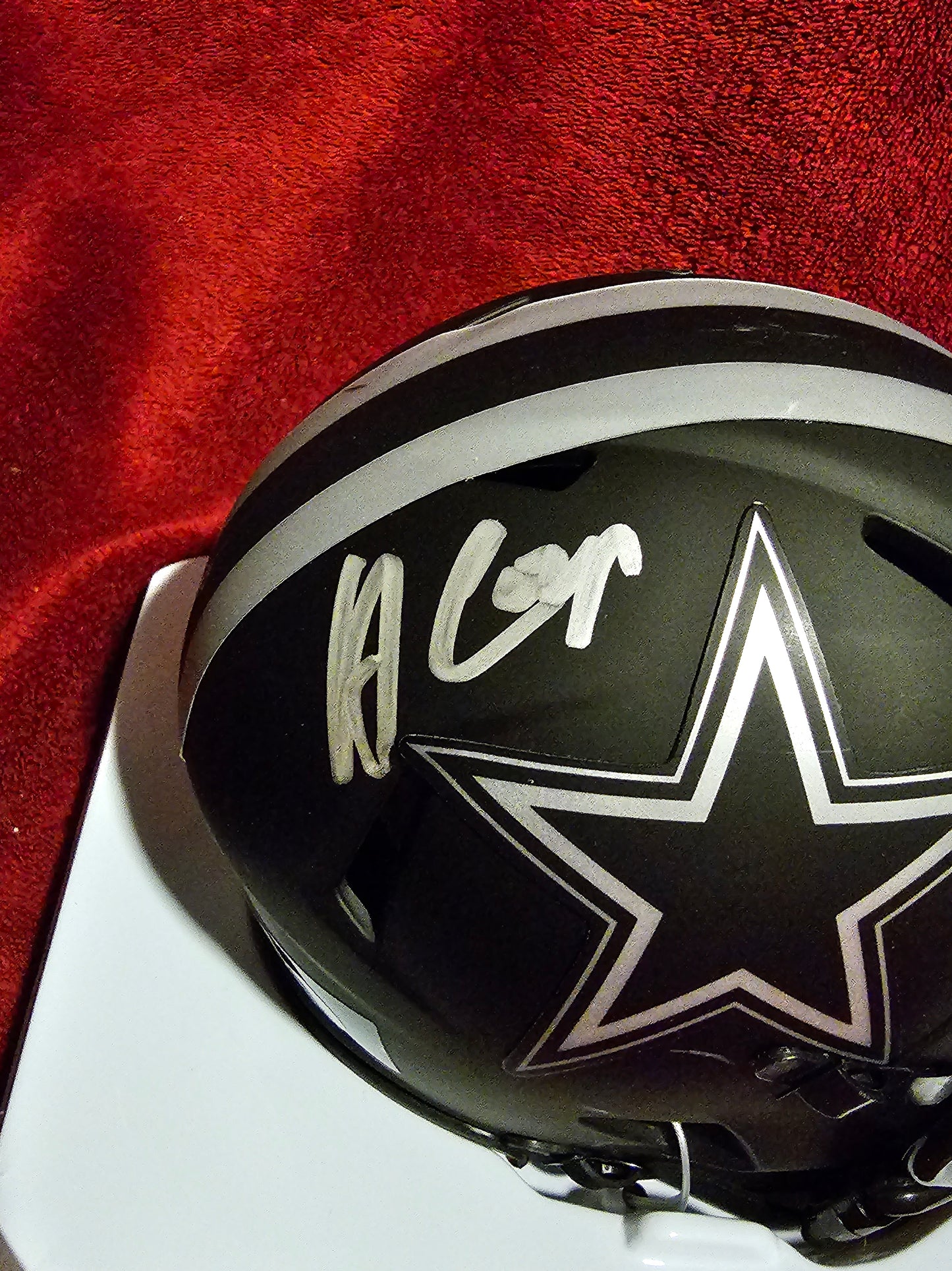 Amari Cooper Signed Dallas Cowboys Eclipse (Back Signature) Mini Helmet